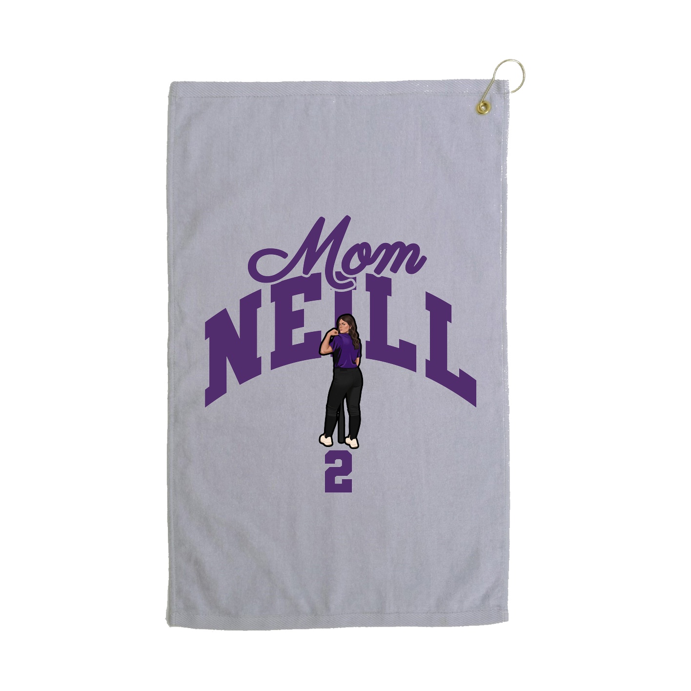Golf Towel — Mothers Day Arch in Grey