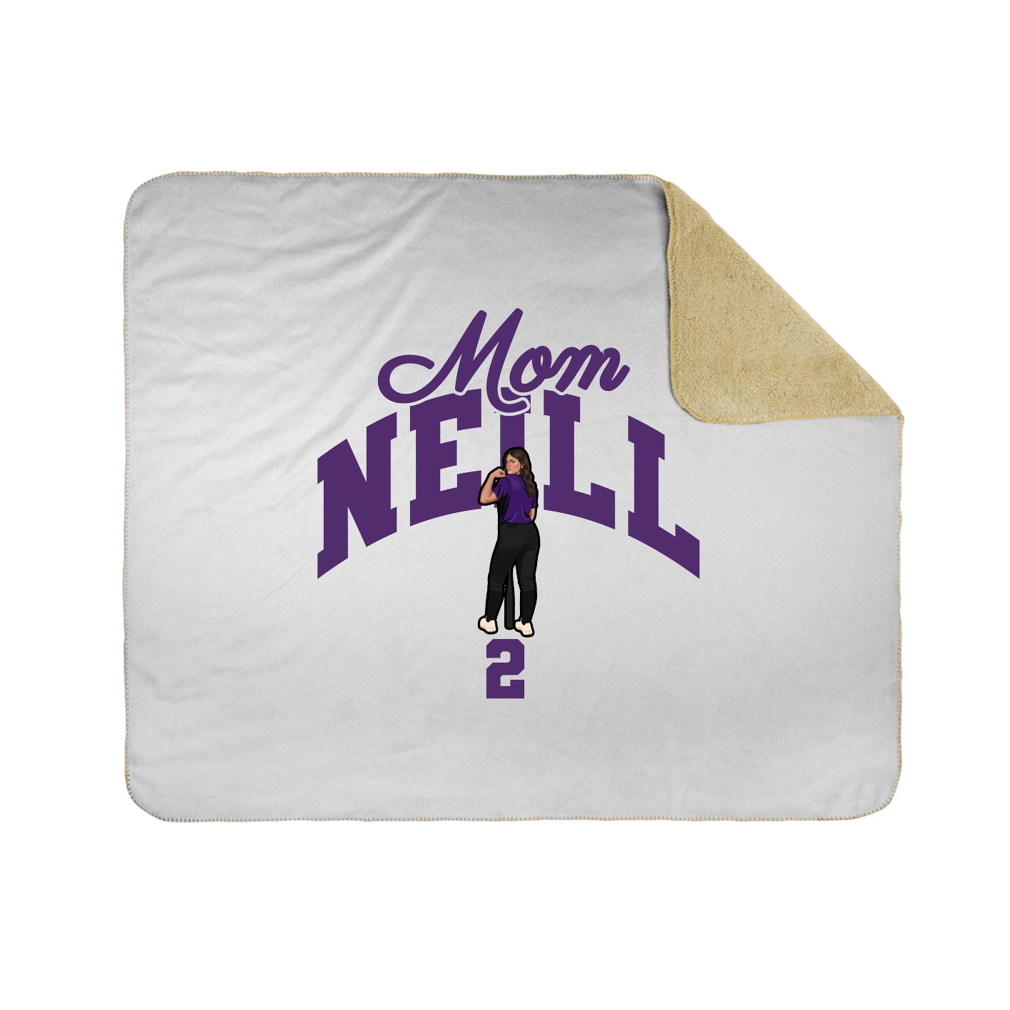 Throw Blanket — Mothers Day Arch in White