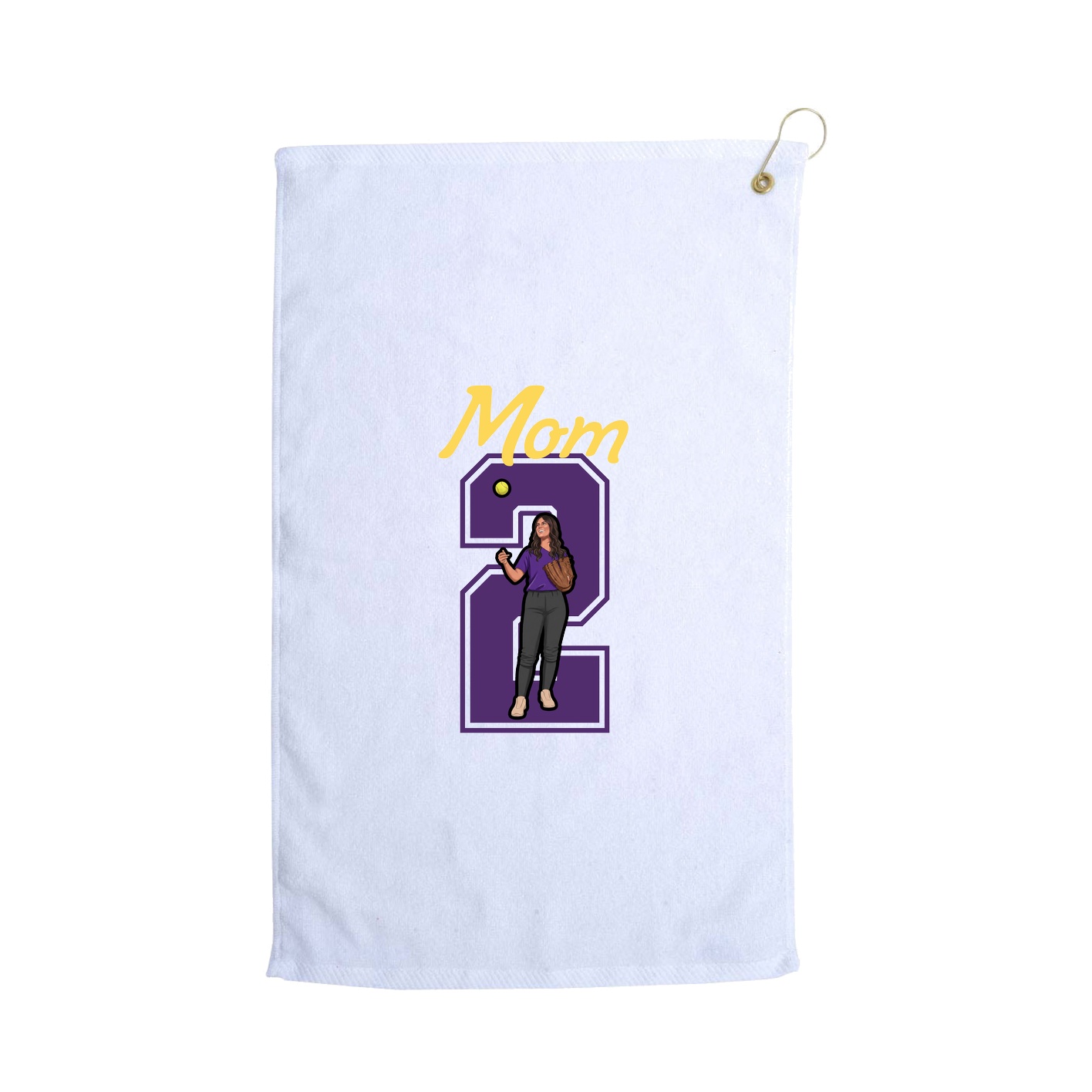 Golf Towel — Mothers Day Shirsey in White