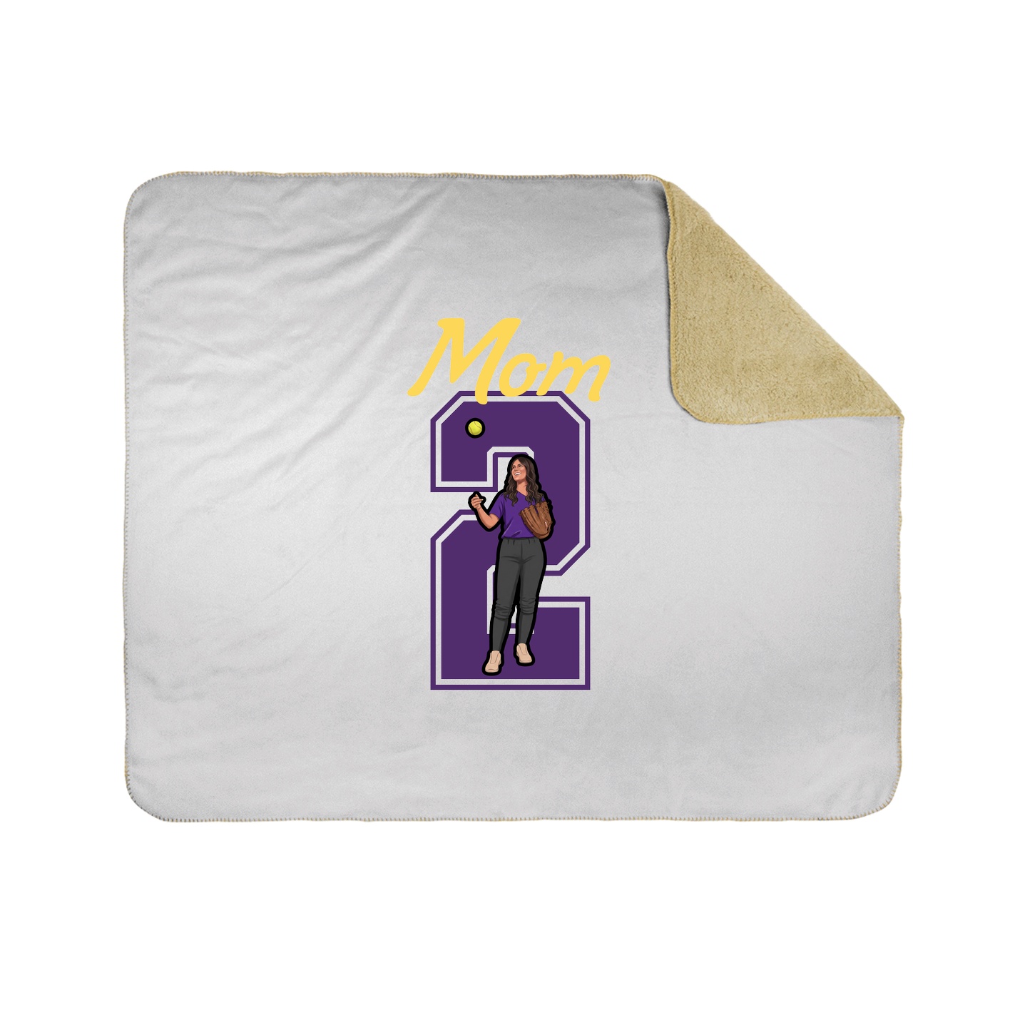 Throw Blanket — Mothers Day Shirsey in White