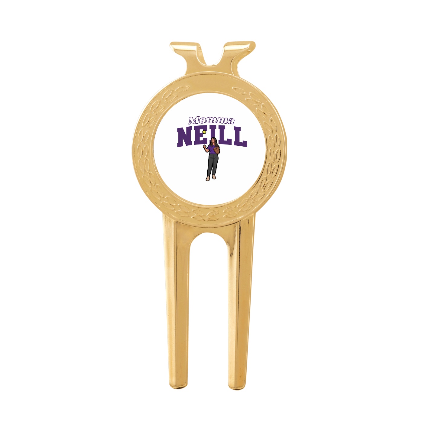 Divot Tool with Ball Marker — Mothers Day Block in Classic