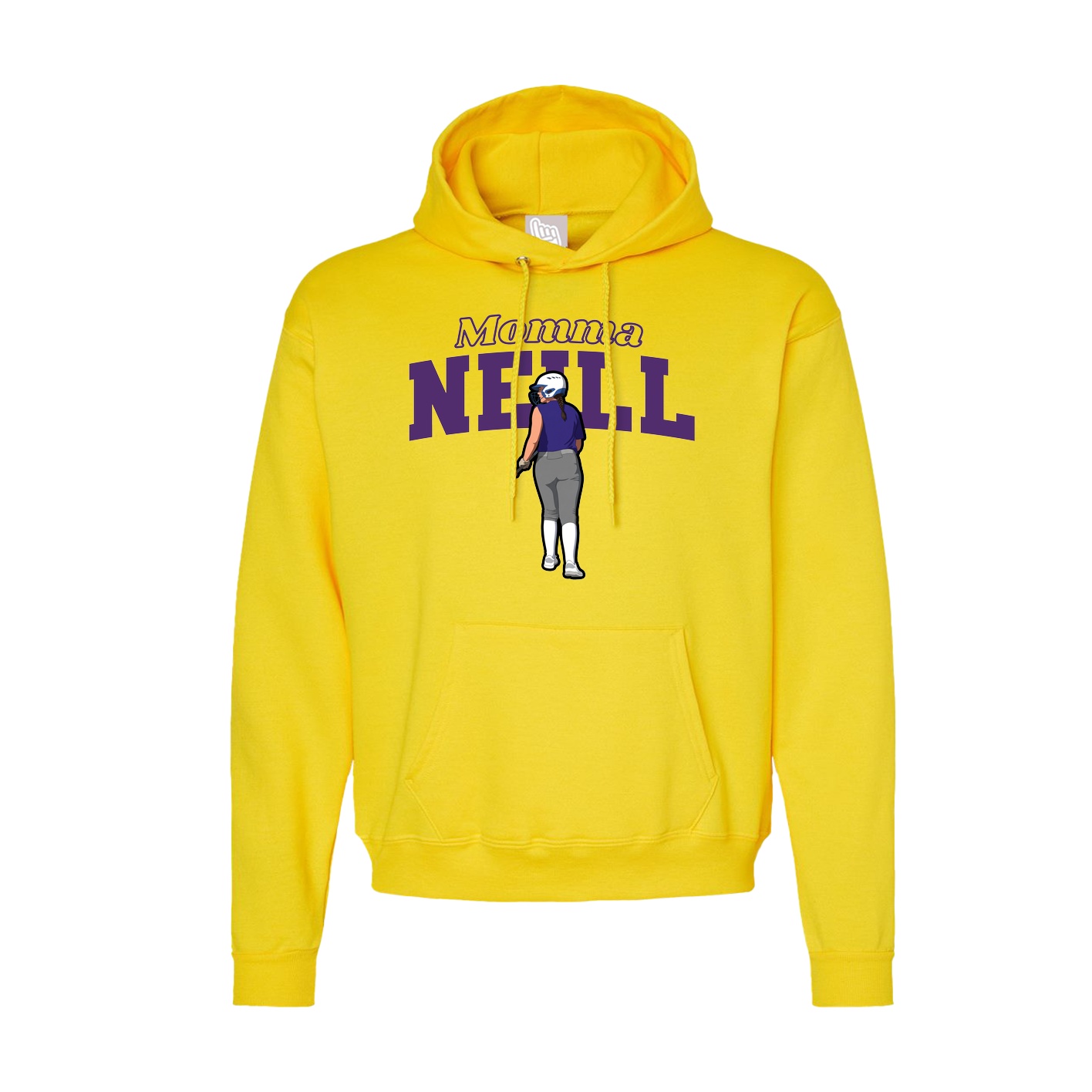 Hoodie — Mothers Day Block in Yellow