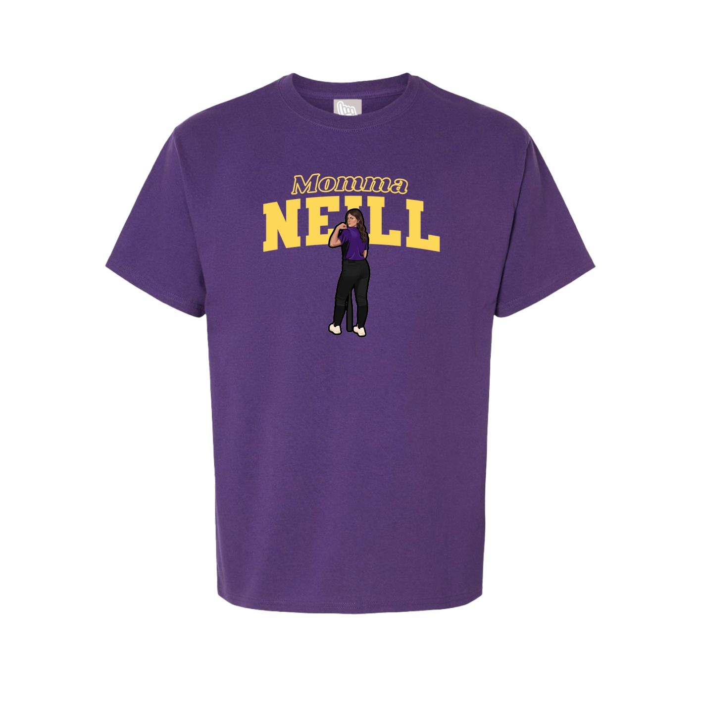 Youth Tee — Mothers Day Block in Purple