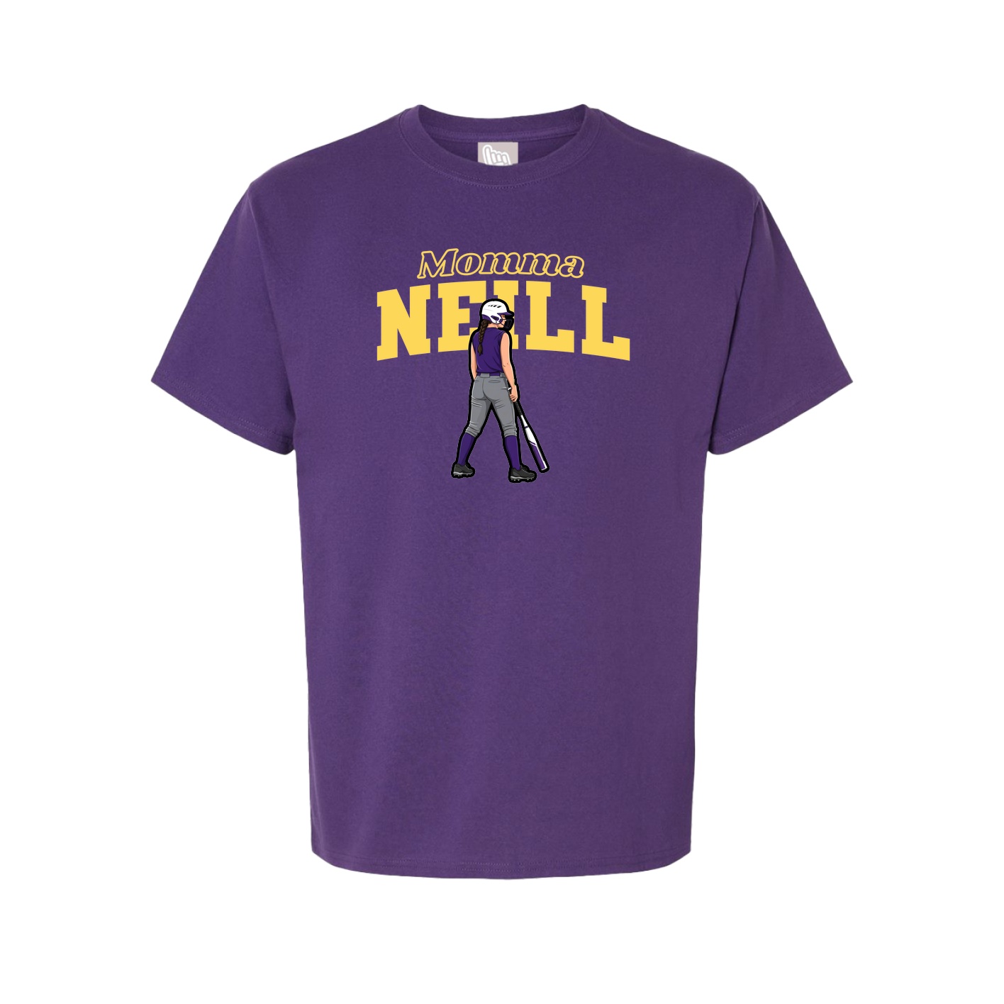 Youth Tee — Mothers Day Block in Purple