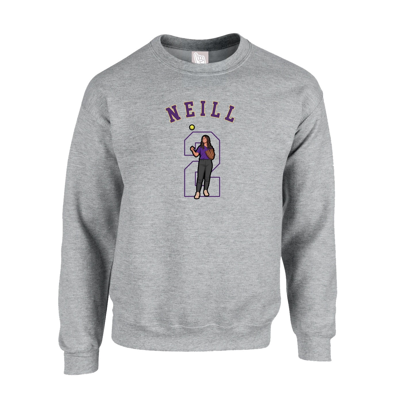 Fleece Crew — Shirsey Arch in Grey