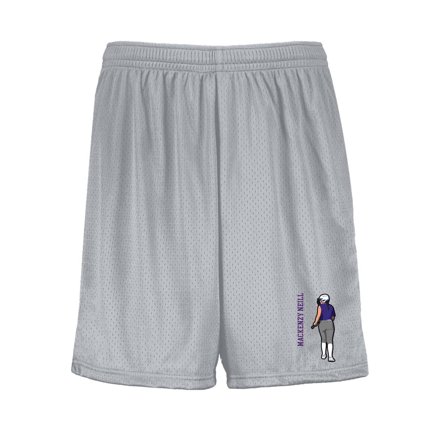 Shorts — Name Vertical in Silver