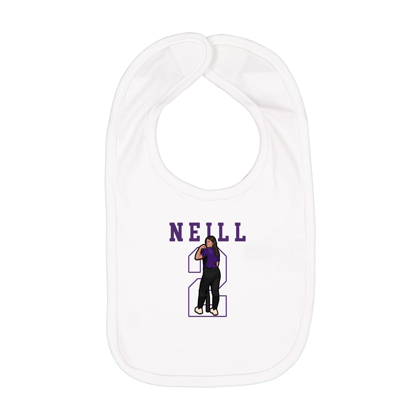 Infant Bib — Shirsey in White