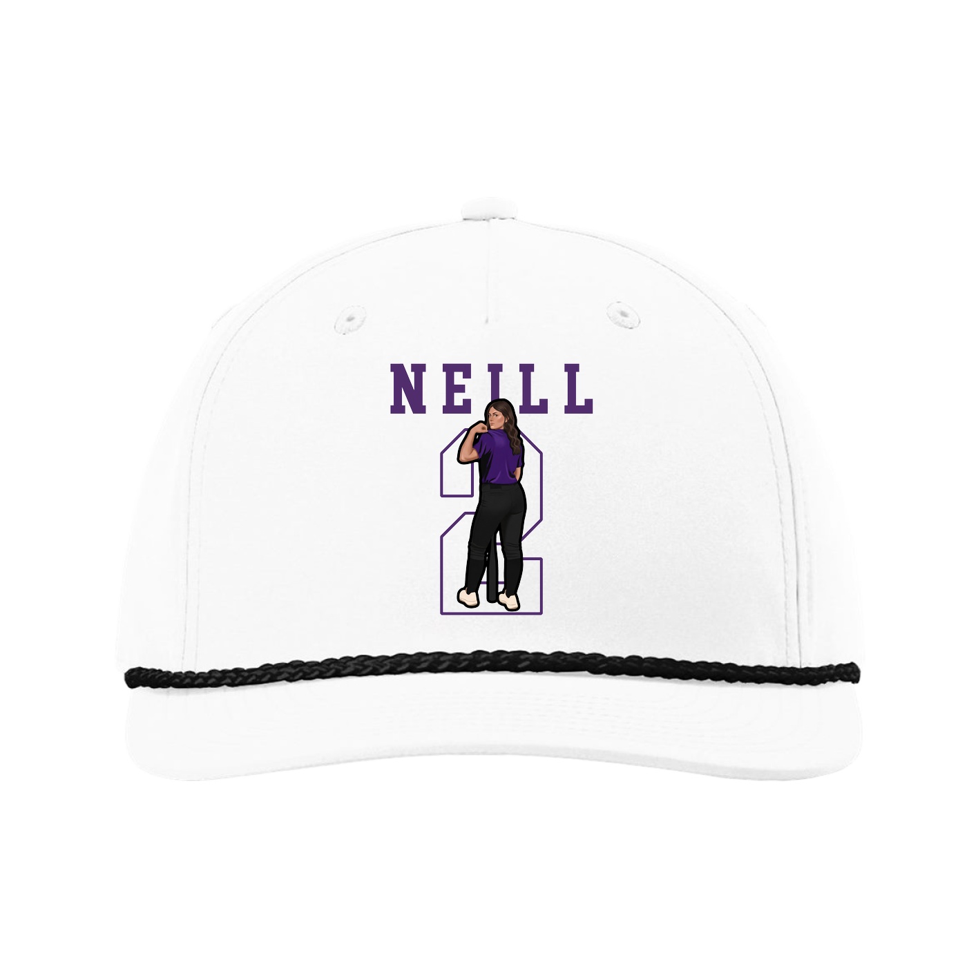 Five-Panel Classic Rope Cap — Shirsey in White