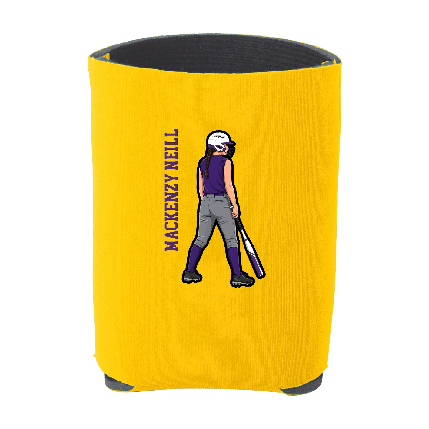 Can Holder — Name Vertical in Yellow