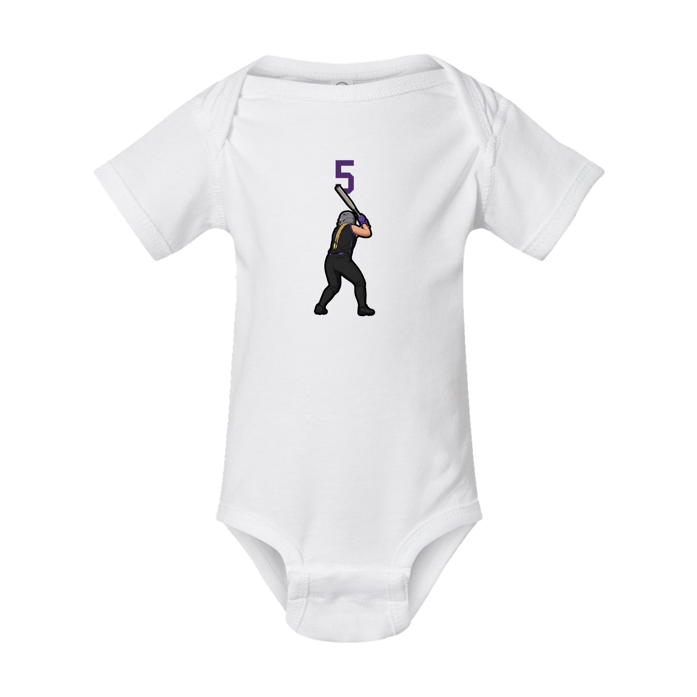 Baby Onesie — Number Top in White