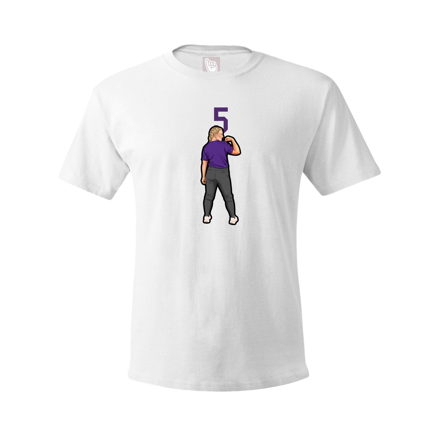 Tee — Number Top in White