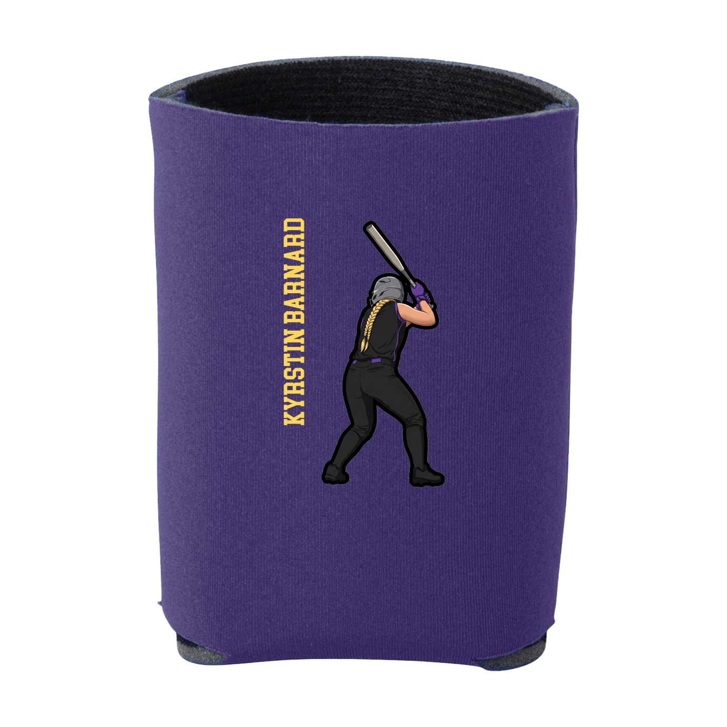 Can Holder — Name Vertical in Purple