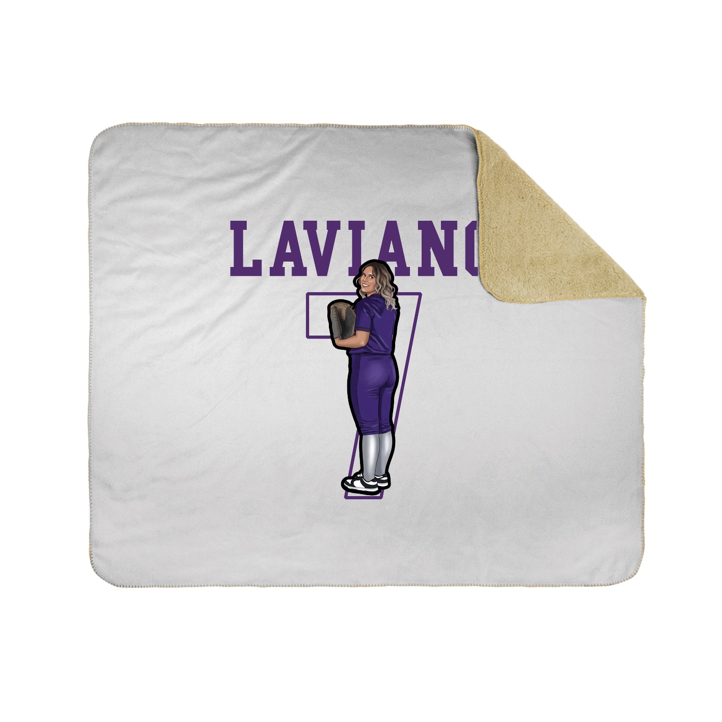 Throw Blanket — Shirsey in White