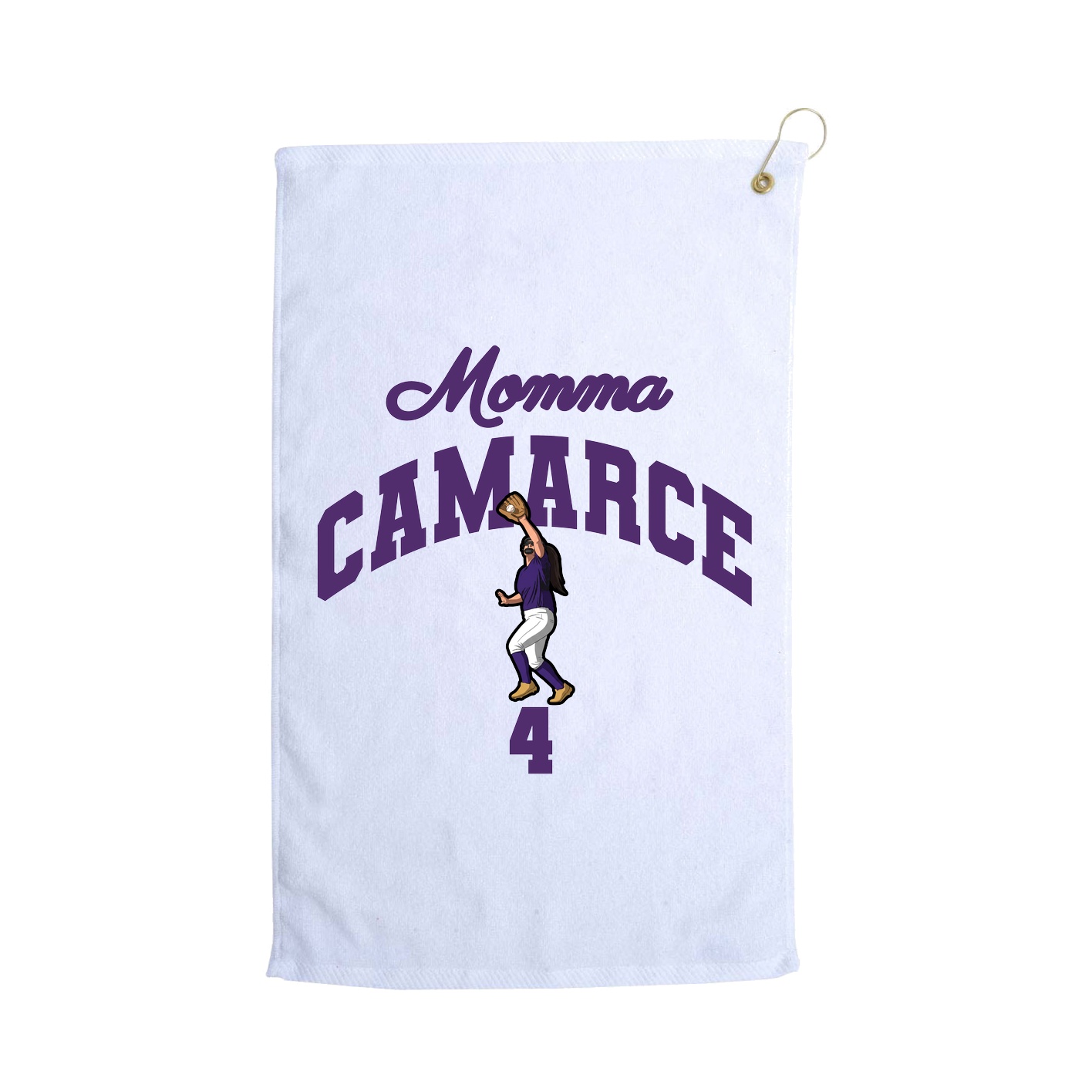 Golf Towel — Mothers Day Arch in White