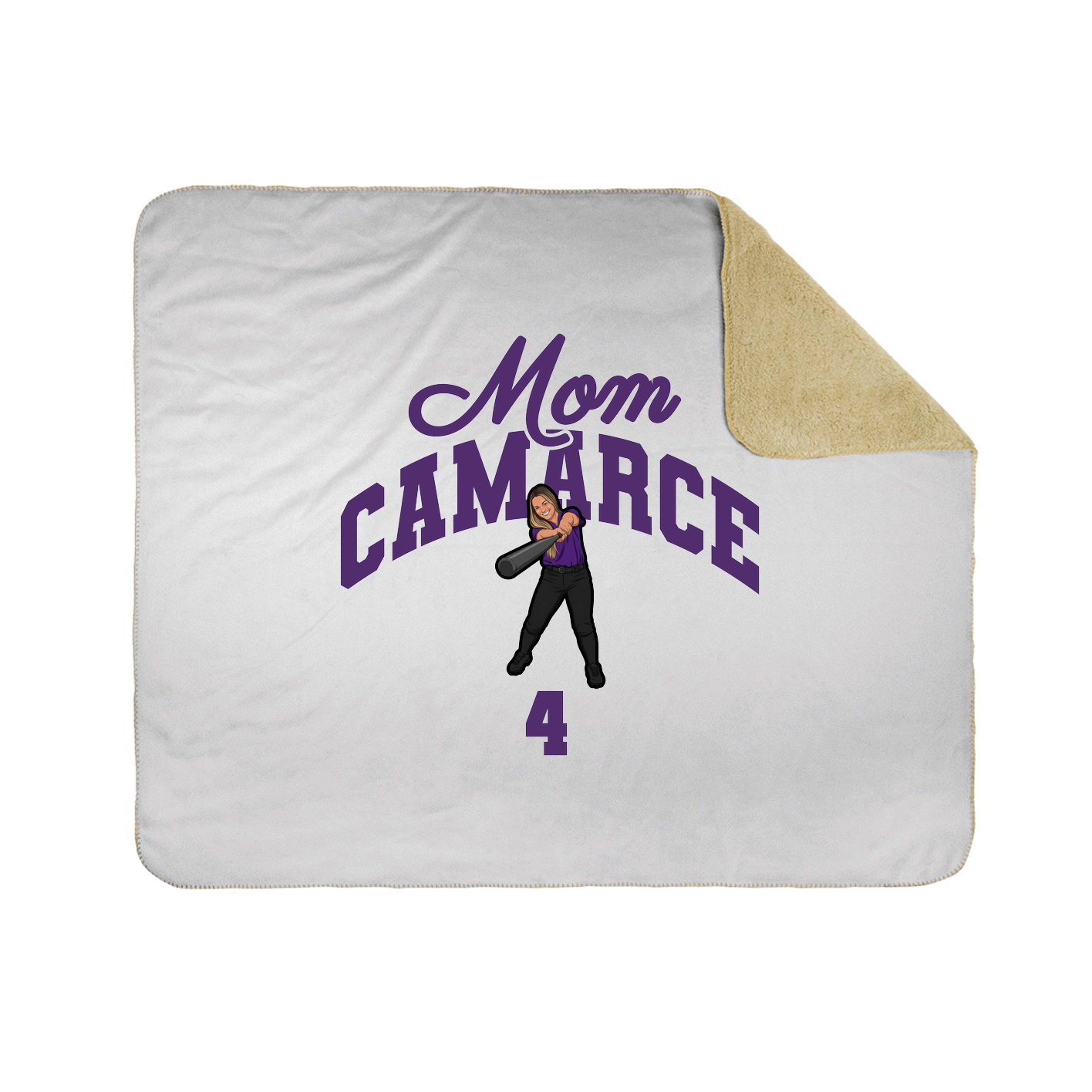 Throw Blanket — Mothers Day Arch in White