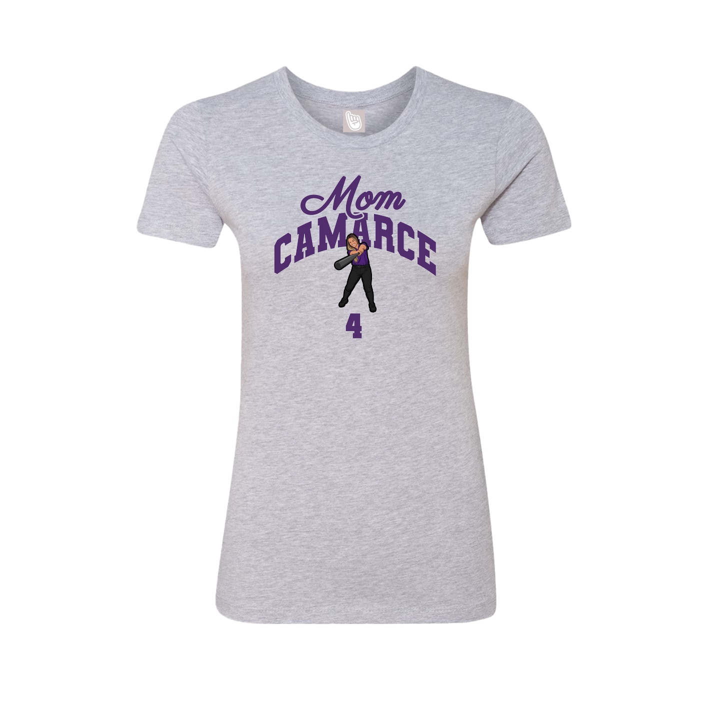 Womens Tee — Mothers Day Arch in Grey