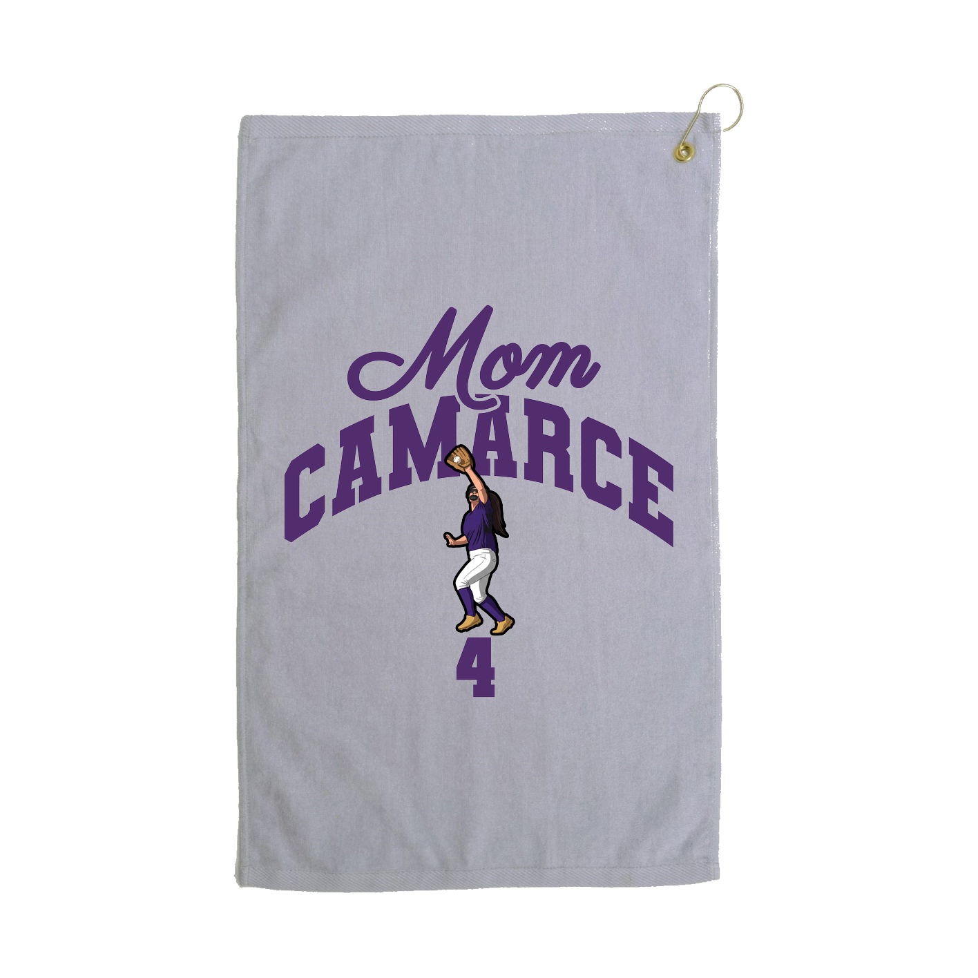 Golf Towel — Mothers Day Arch in Grey