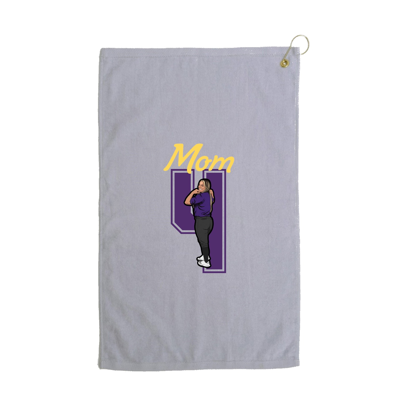 Golf Towel — Mothers Day Shirsey in Grey