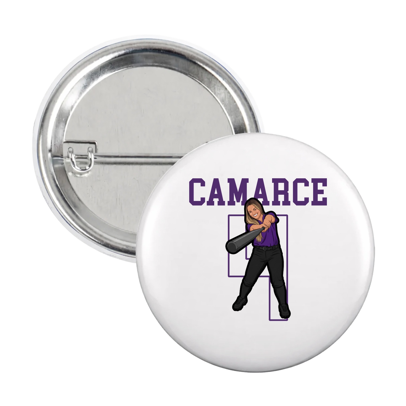 Game Day Button — Shirsey in White