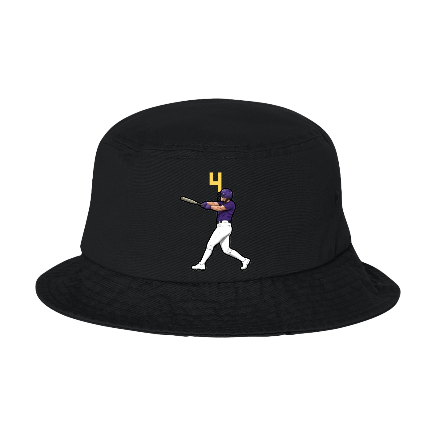Bucket Cap — Number Top in Black