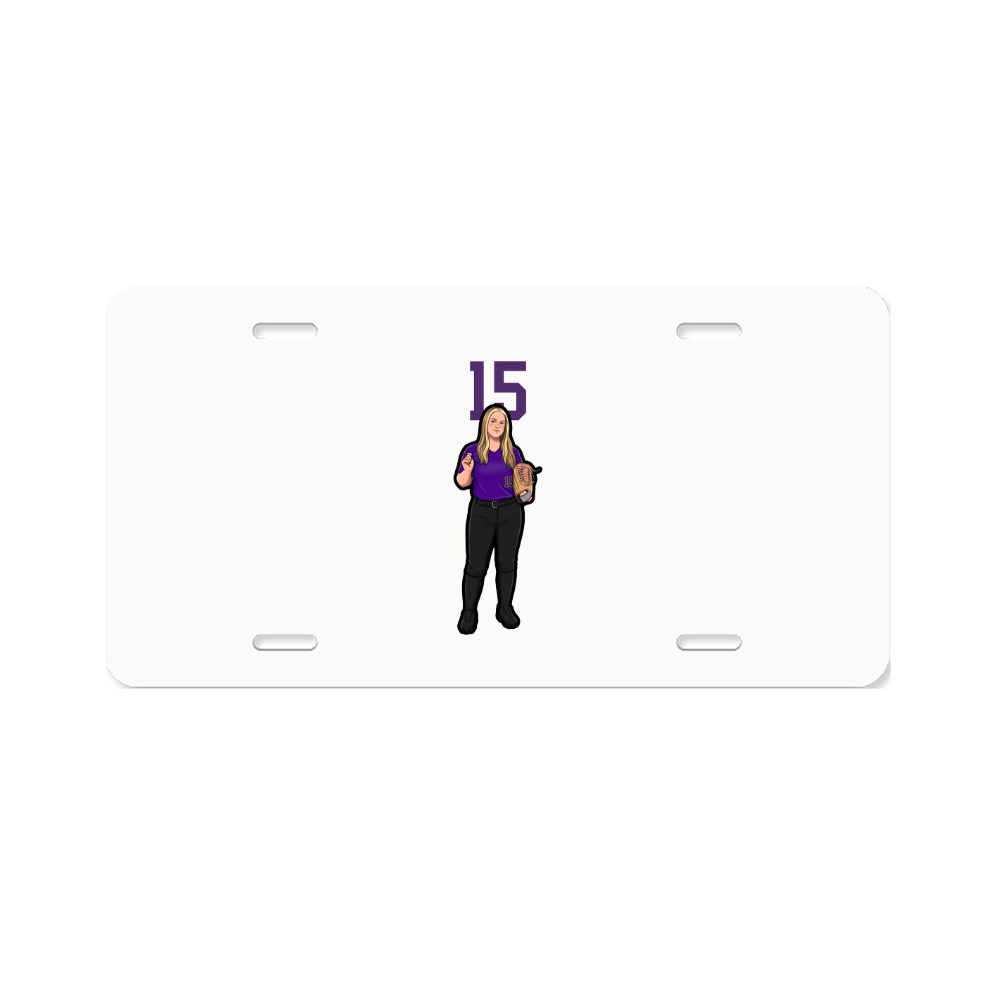 License Plate — Number Top in Classic