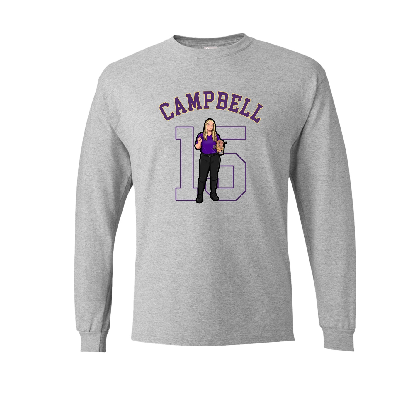 Long Sleeve Tee — Shirsey Arch in Grey