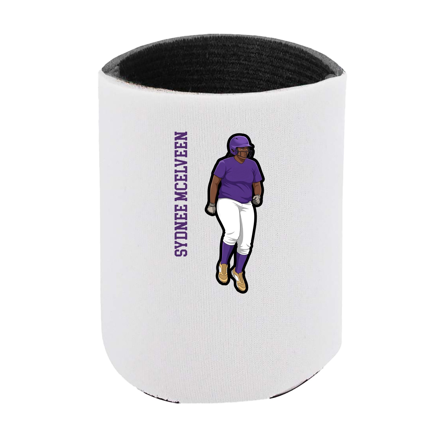 Can Holder — Name Vertical in White