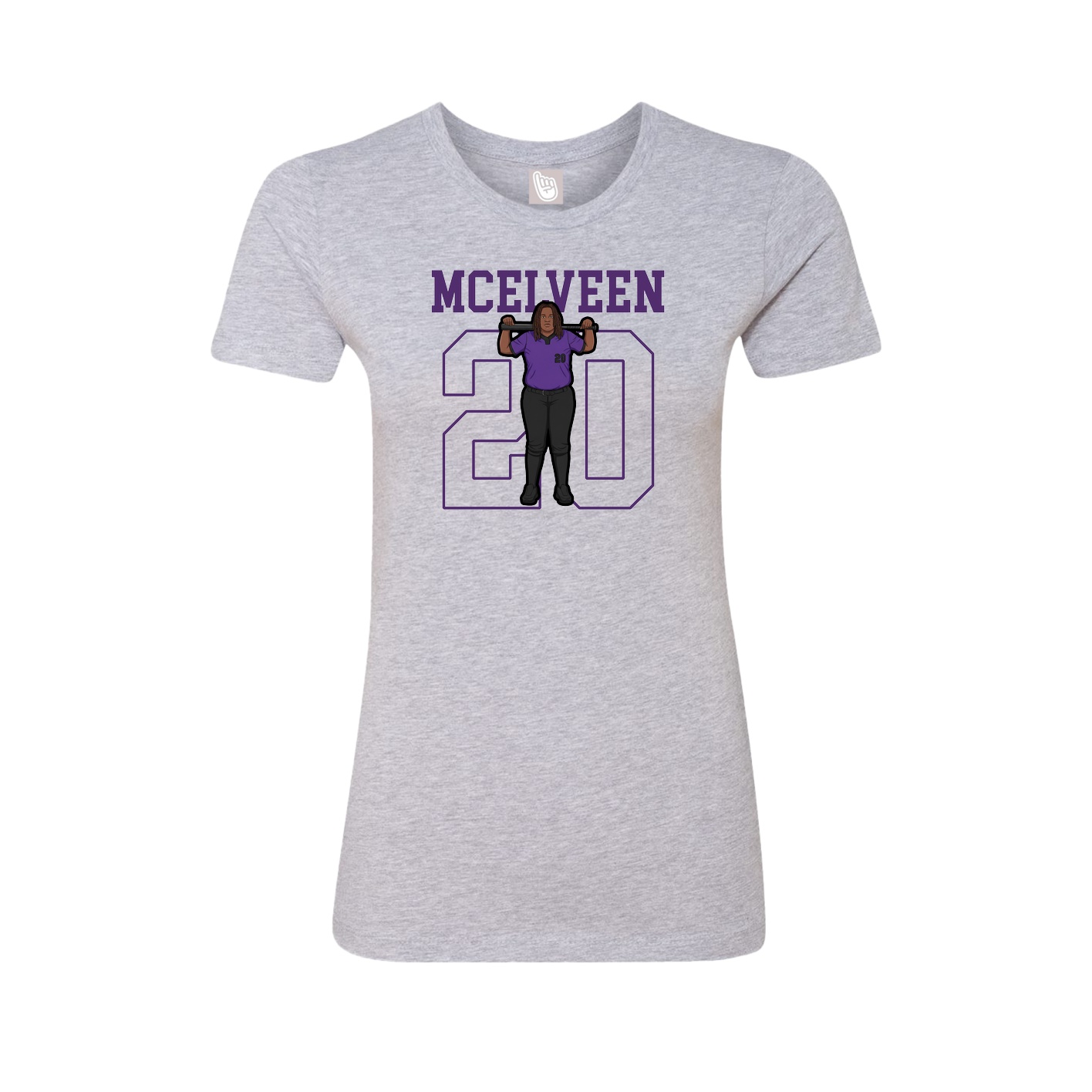 Fitted Women's Tee — Shirsey in Grey