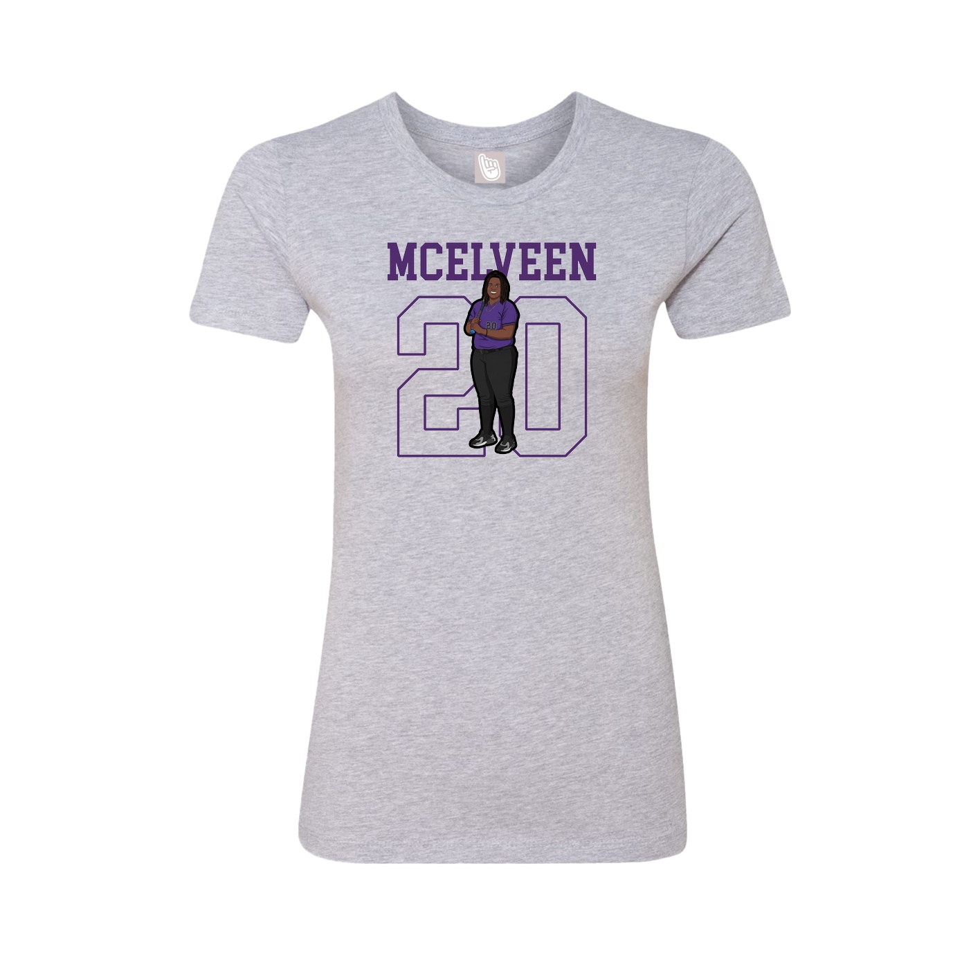 Fitted Women's Tee — Shirsey in Grey