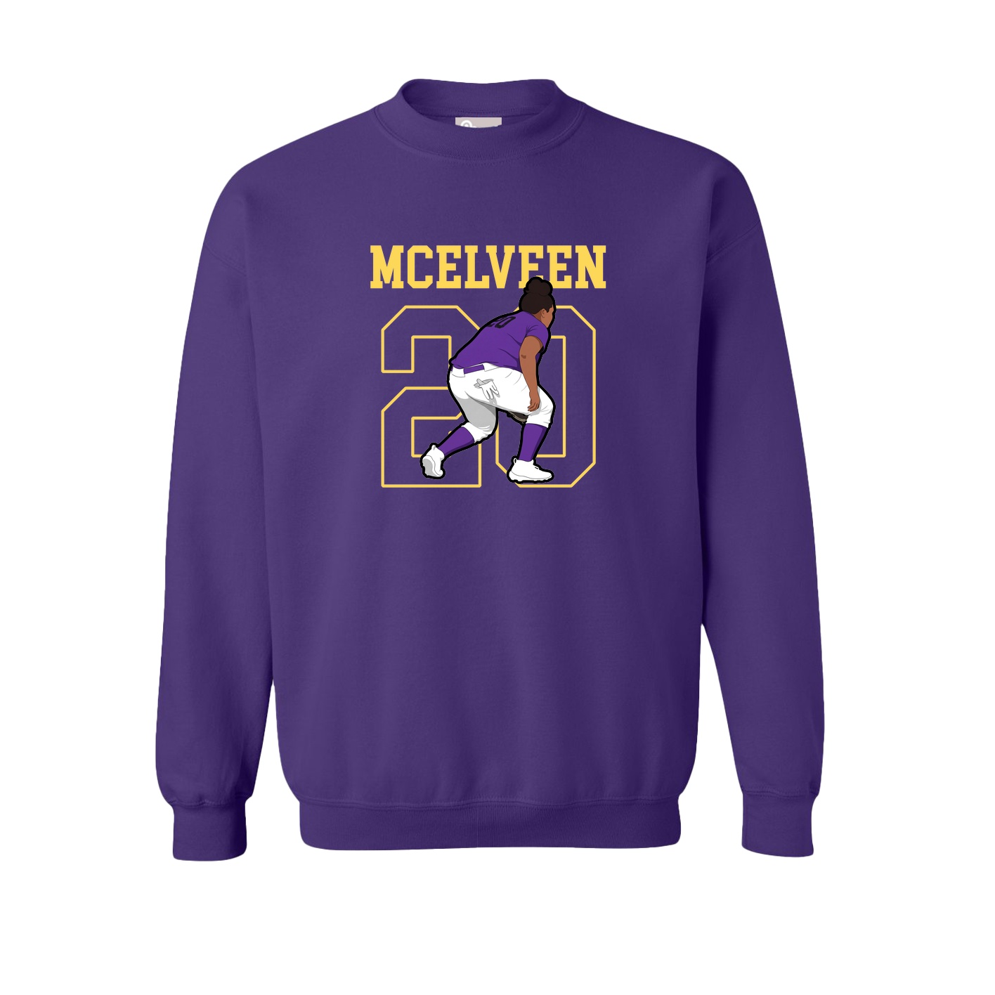 Fleece Crew — Shirsey in Purple