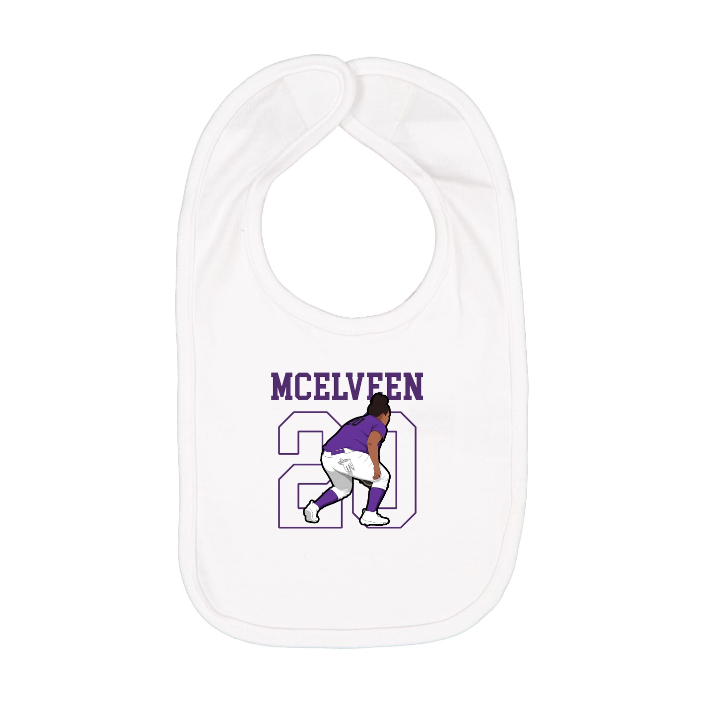 Infant Bib — Shirsey in White