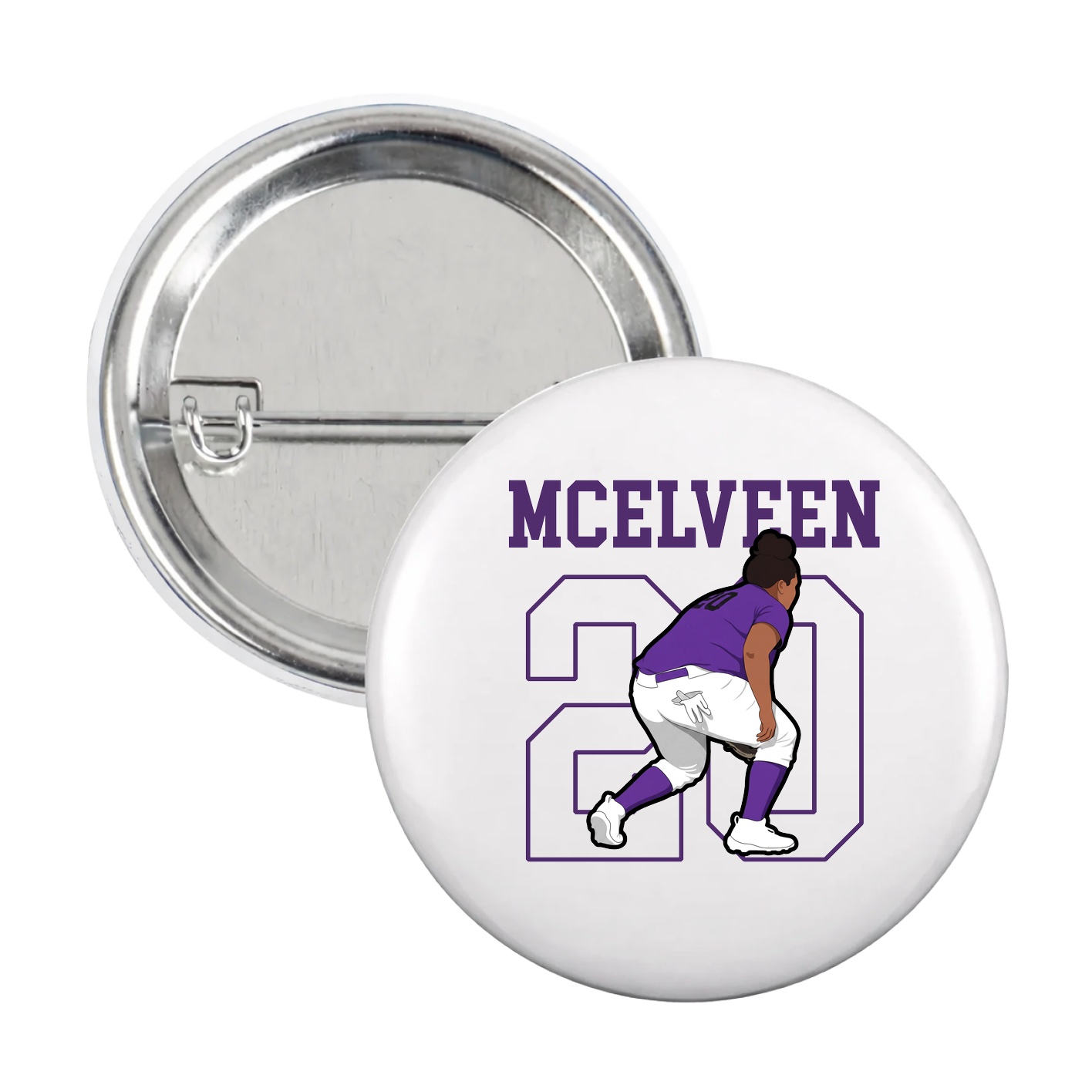 Game Day Button — Shirsey in White