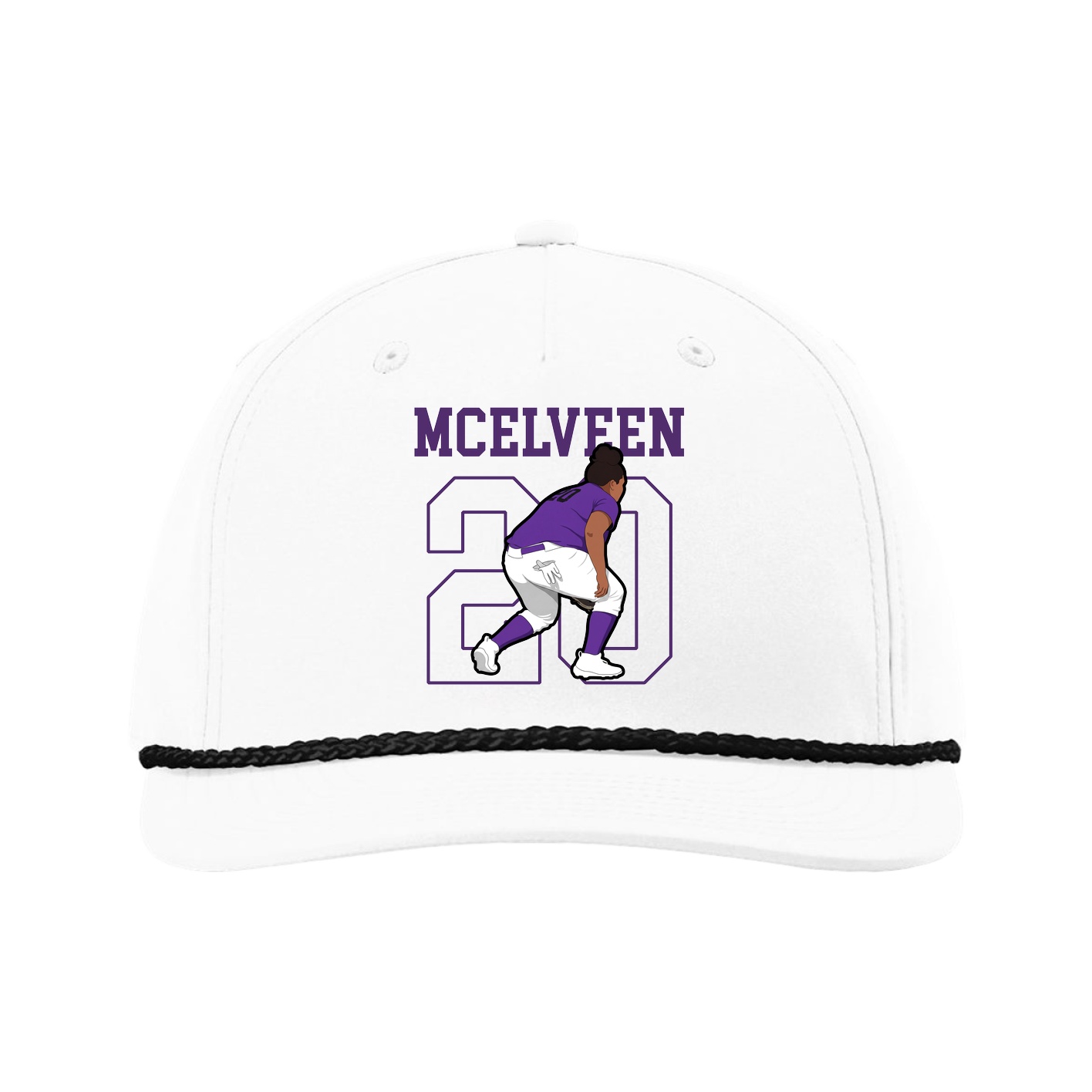 Five-Panel Classic Rope Cap — Shirsey in White