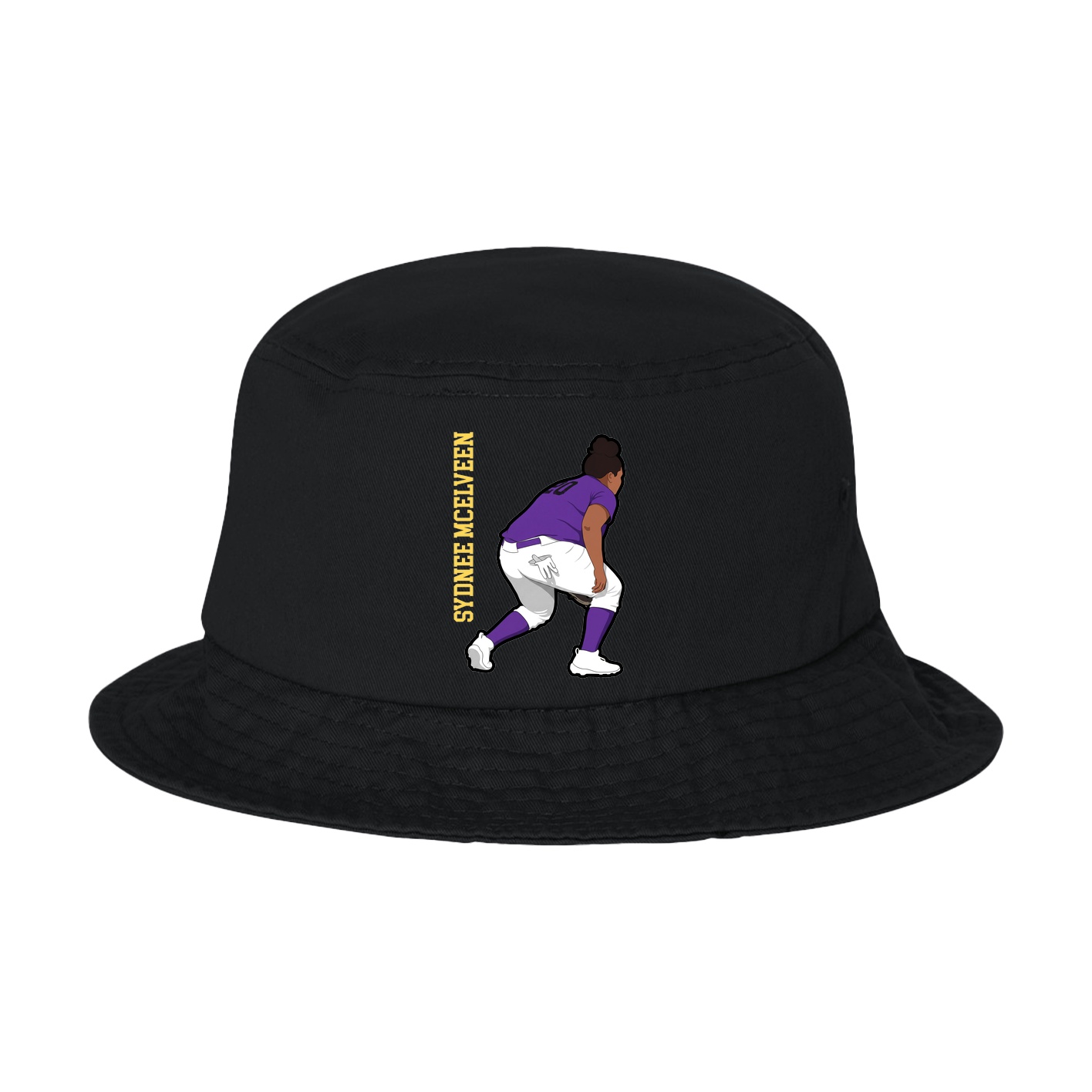 Bucket Cap — Name Vertical in Black