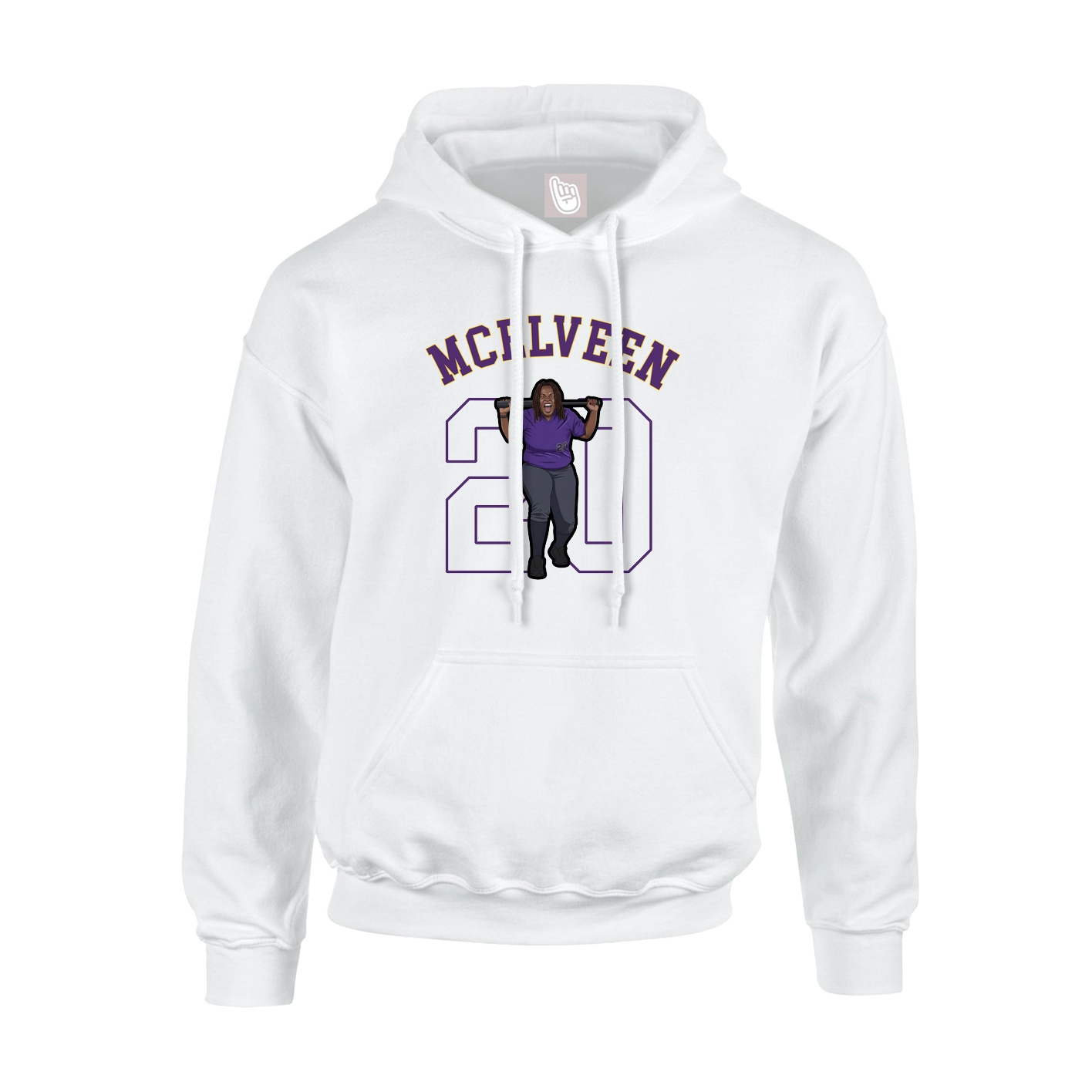 Hoodie — Shirsey Arch in White