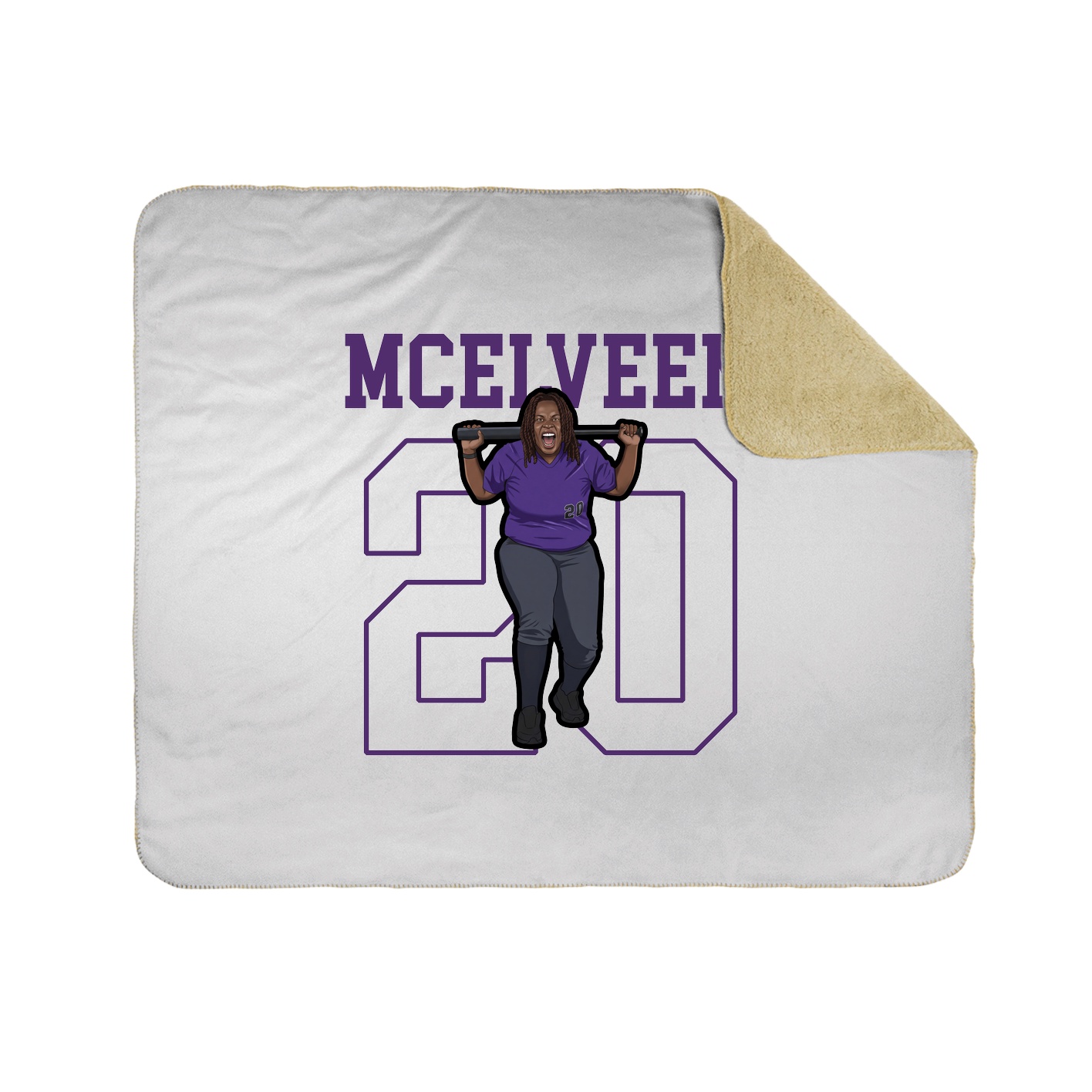 Throw Blanket — Shirsey in White