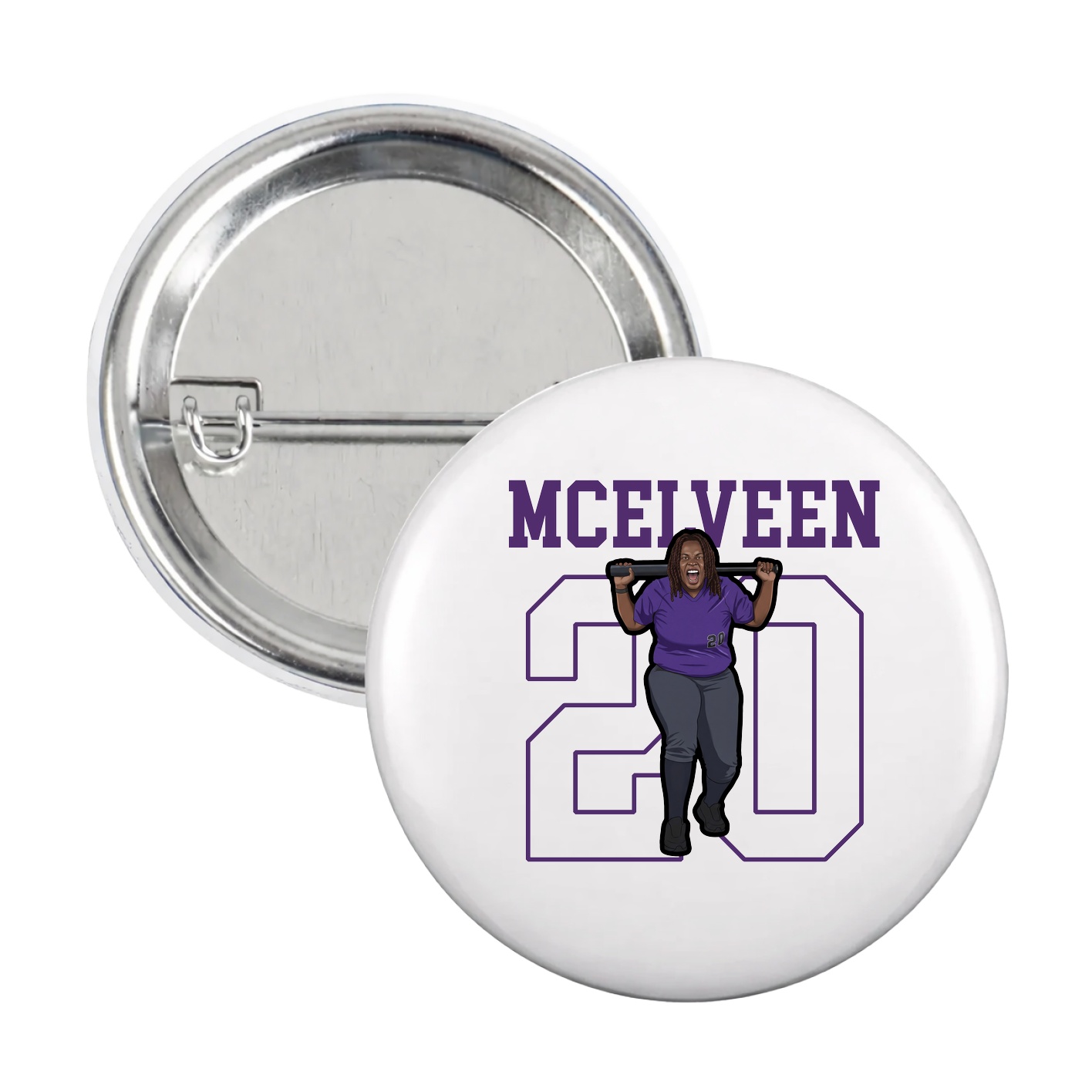 Game Day Button — Shirsey in White