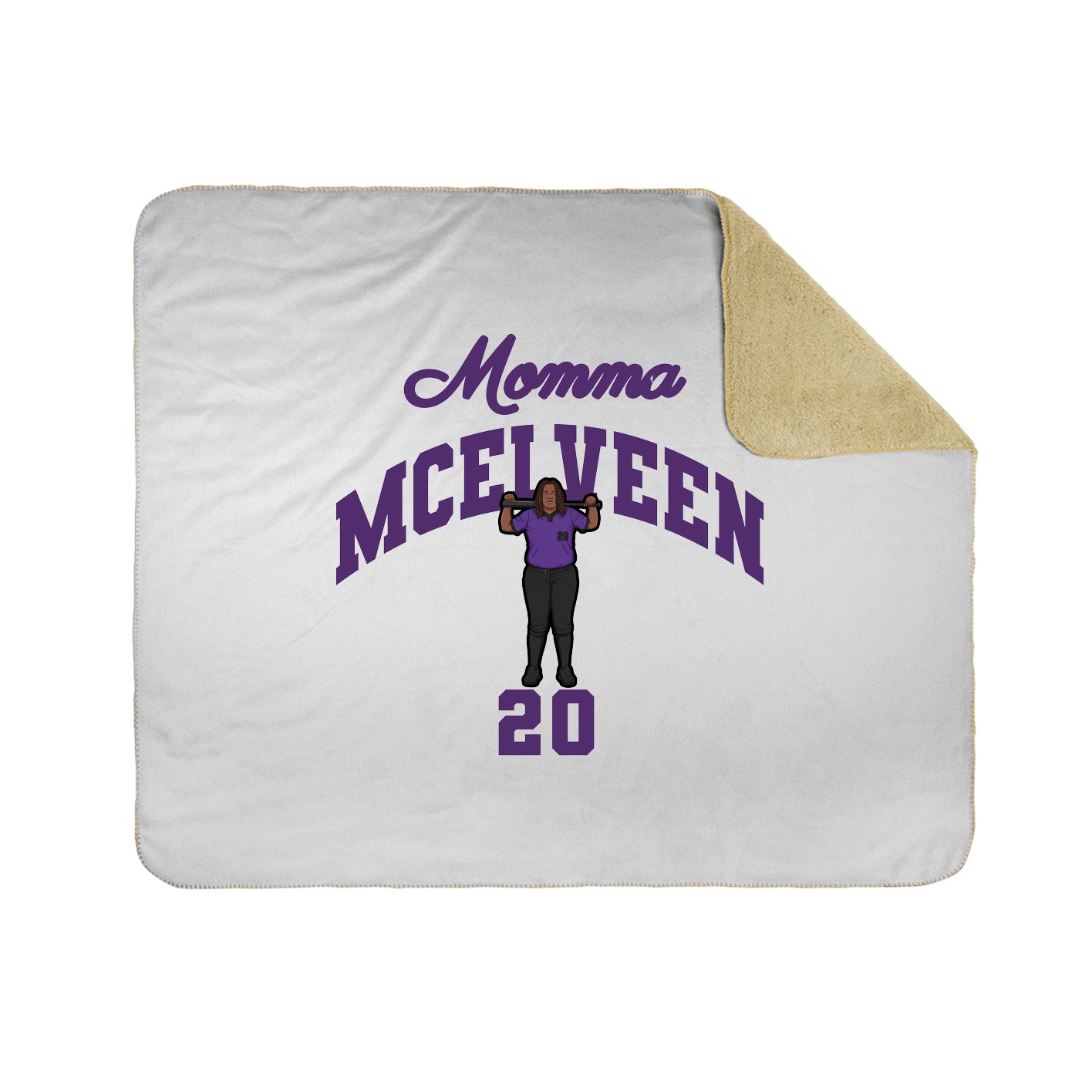 Throw Blanket — Mothers Day Arch in White