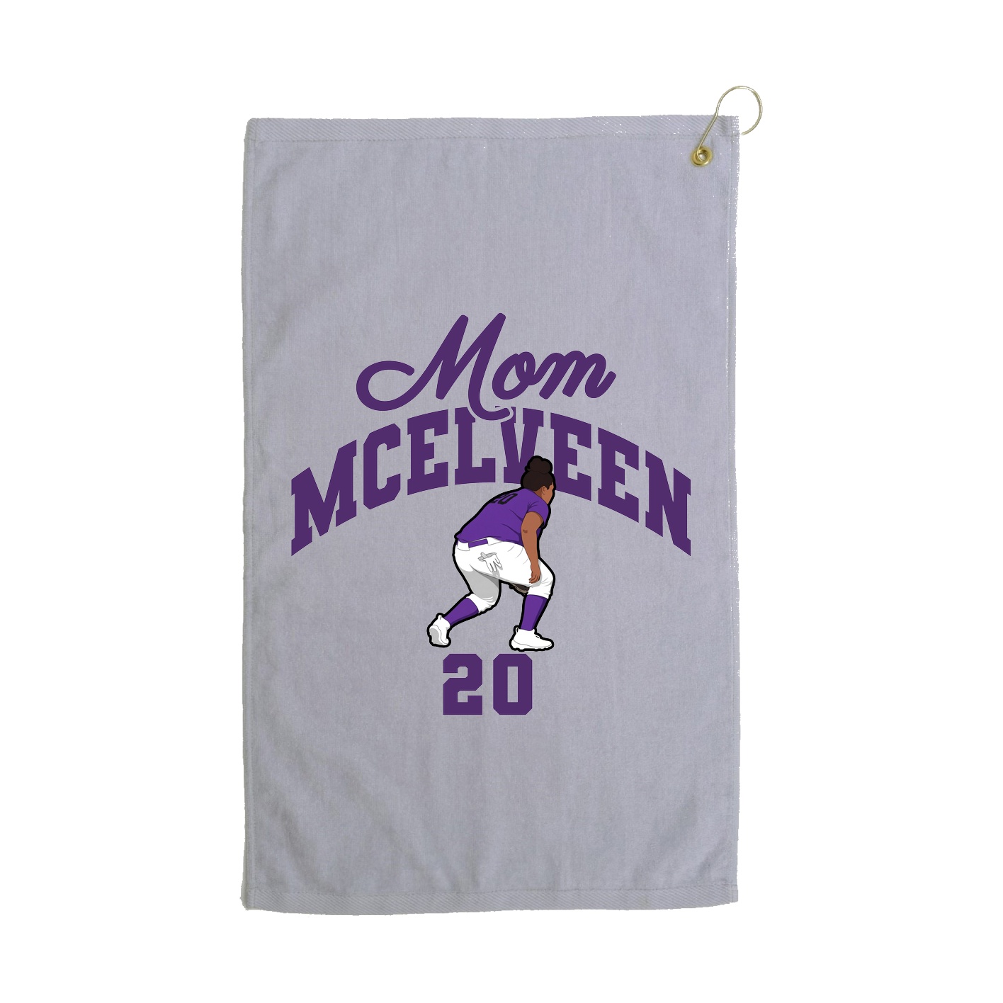 Golf Towel — Mothers Day Arch in Grey