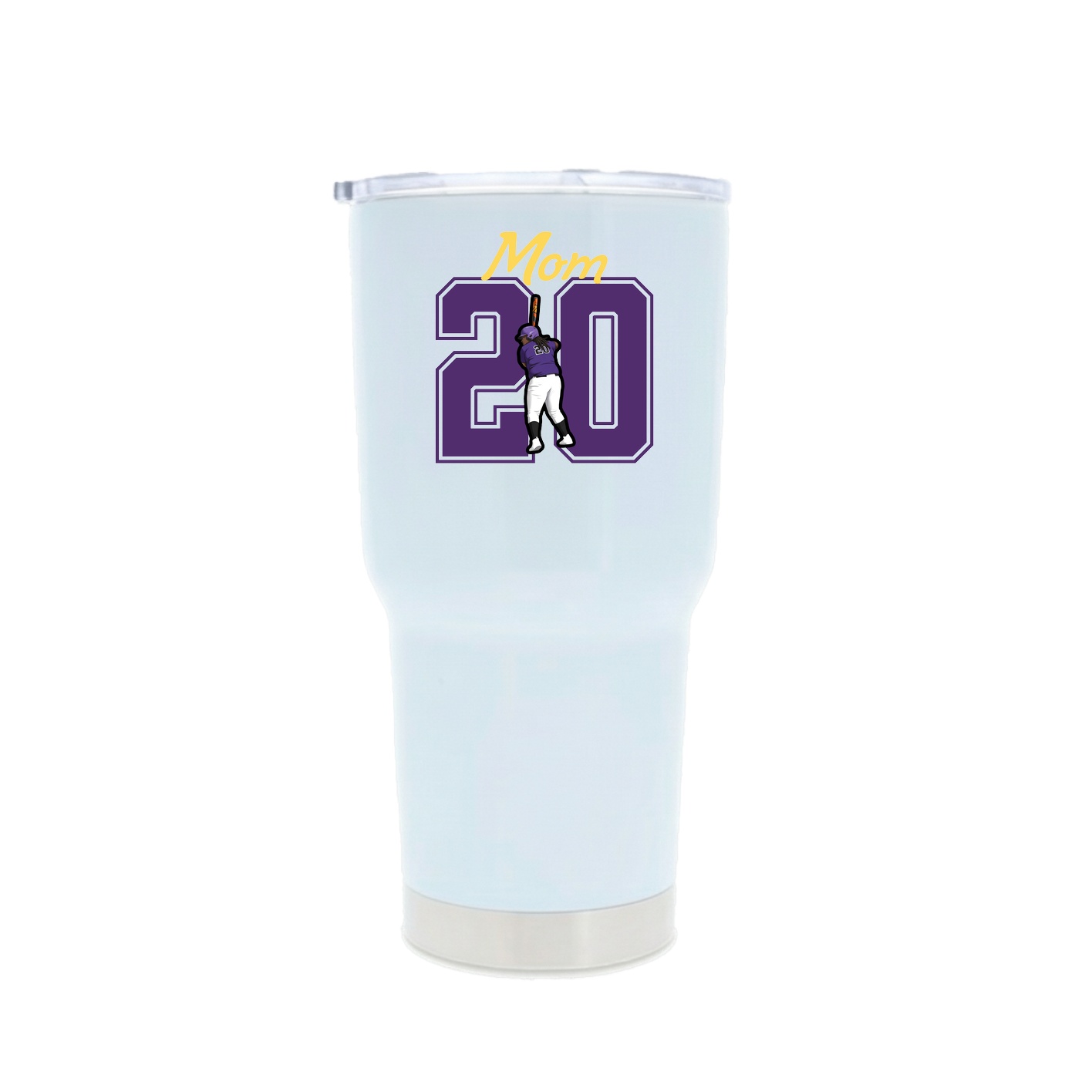 30oz Stainless Steel Tumbler — Mothers Day Shirsey in White