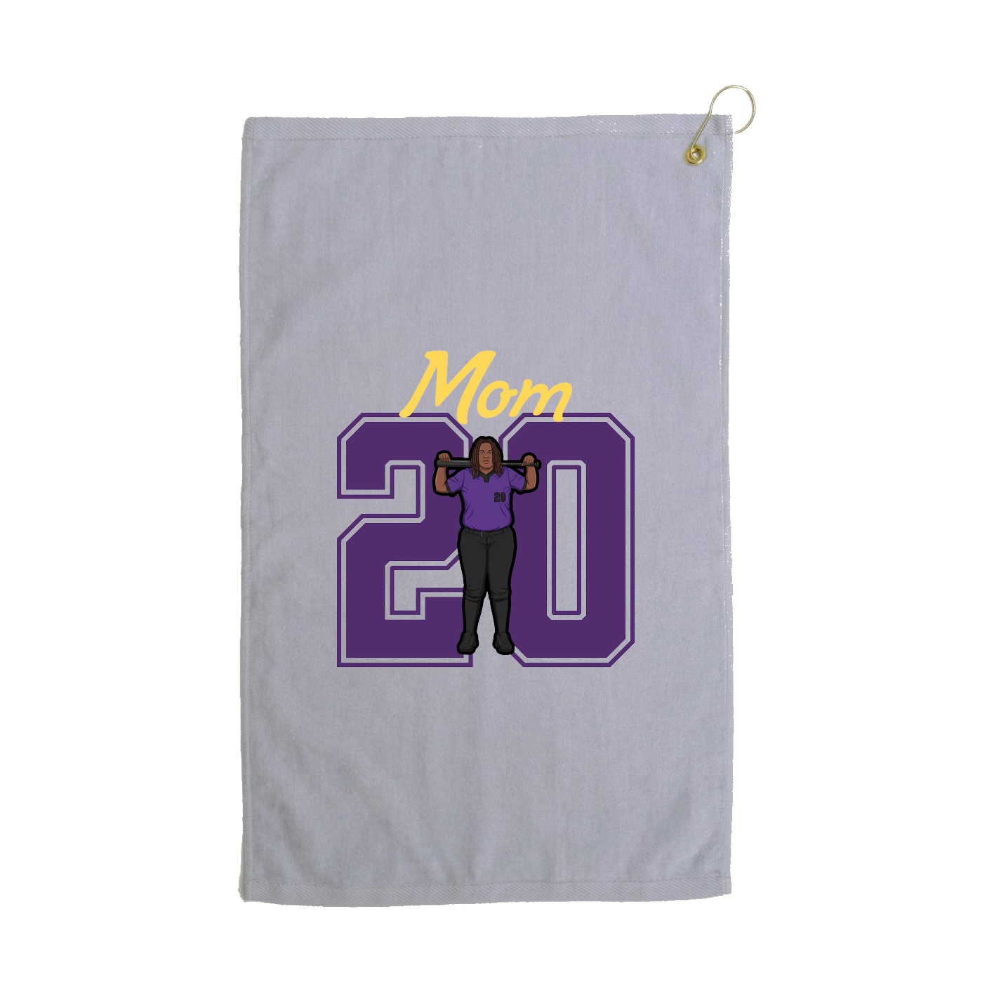 Golf Towel — Mothers Day Shirsey in Grey
