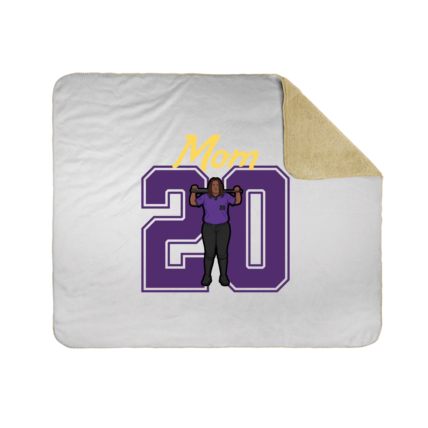Throw Blanket — Mothers Day Shirsey in White