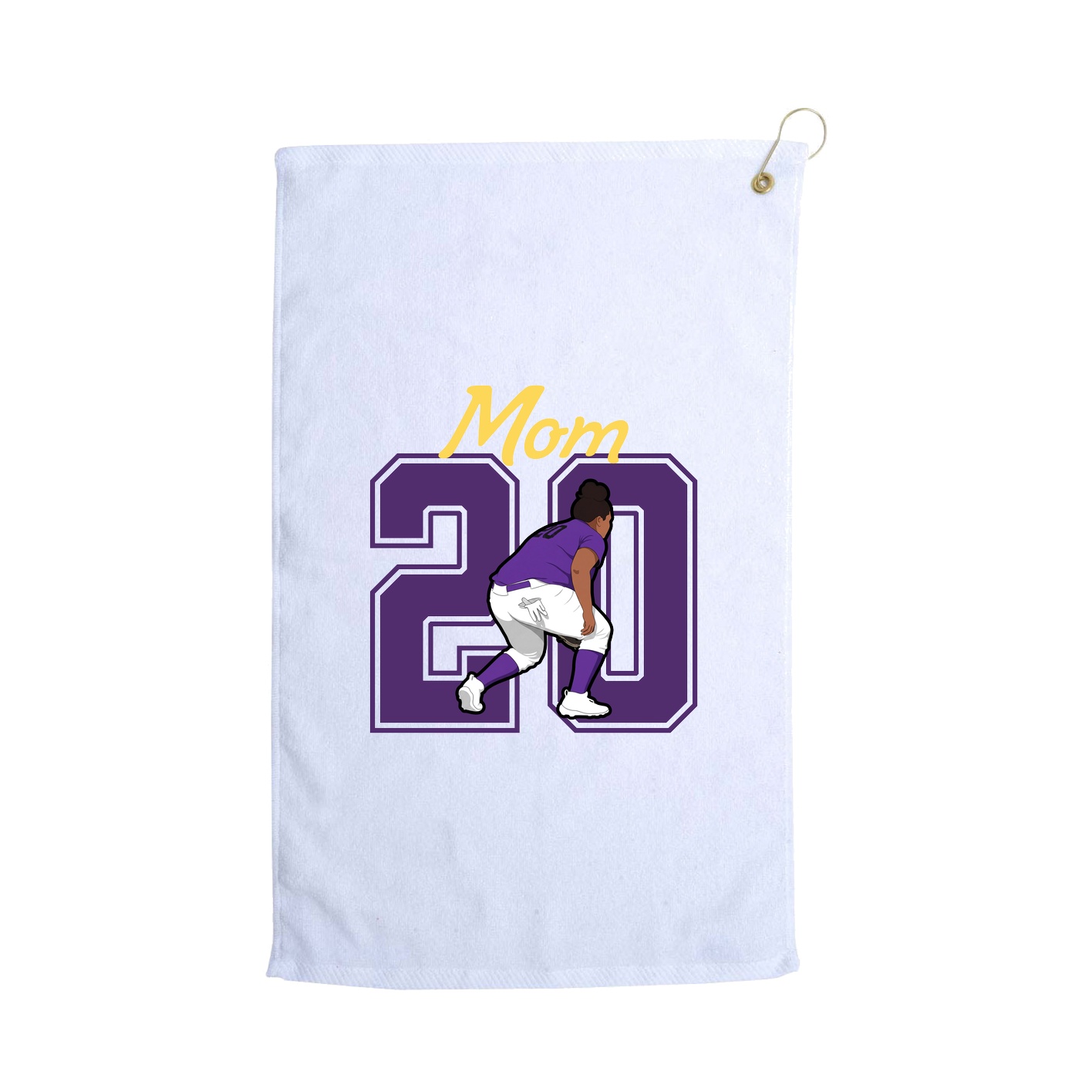 Golf Towel — Mothers Day Shirsey in White