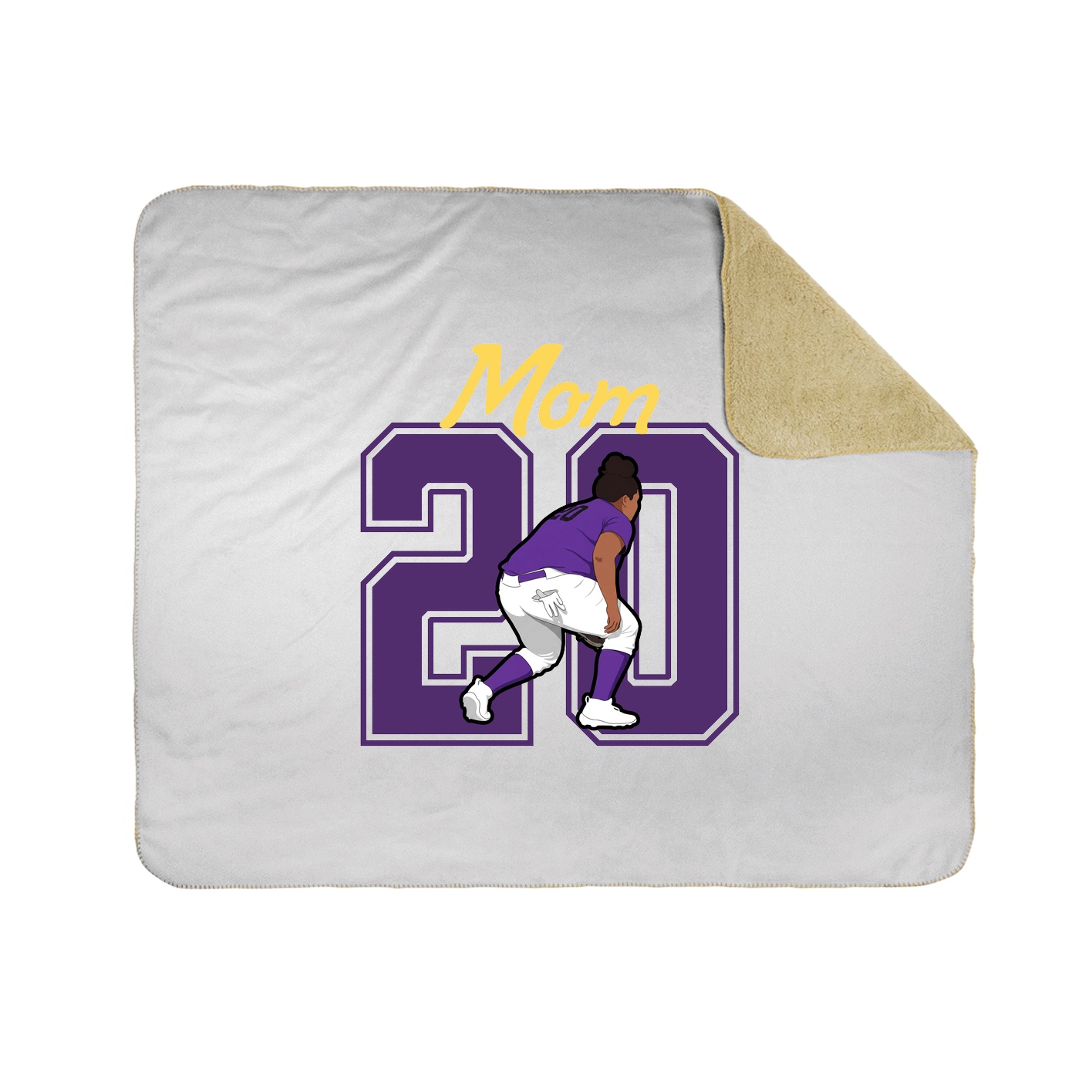 Throw Blanket — Mothers Day Shirsey in White