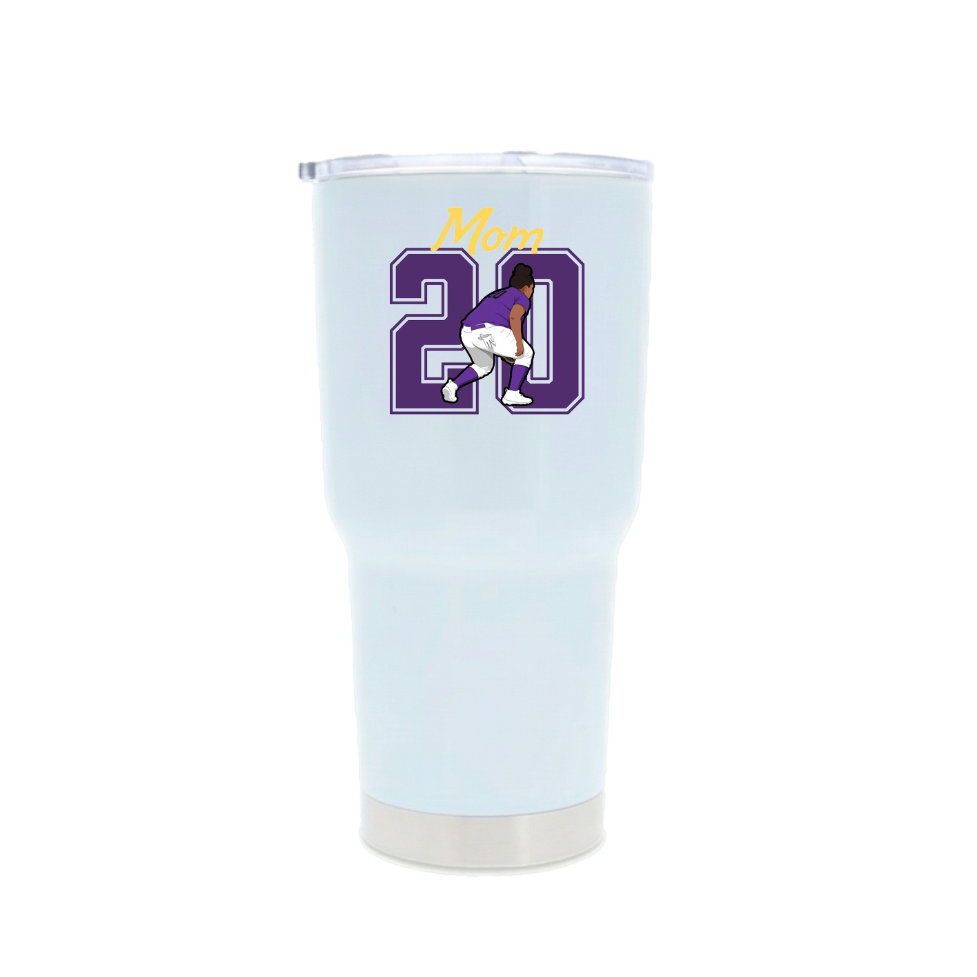30oz Stainless Steel Tumbler — Mothers Day Shirsey in White