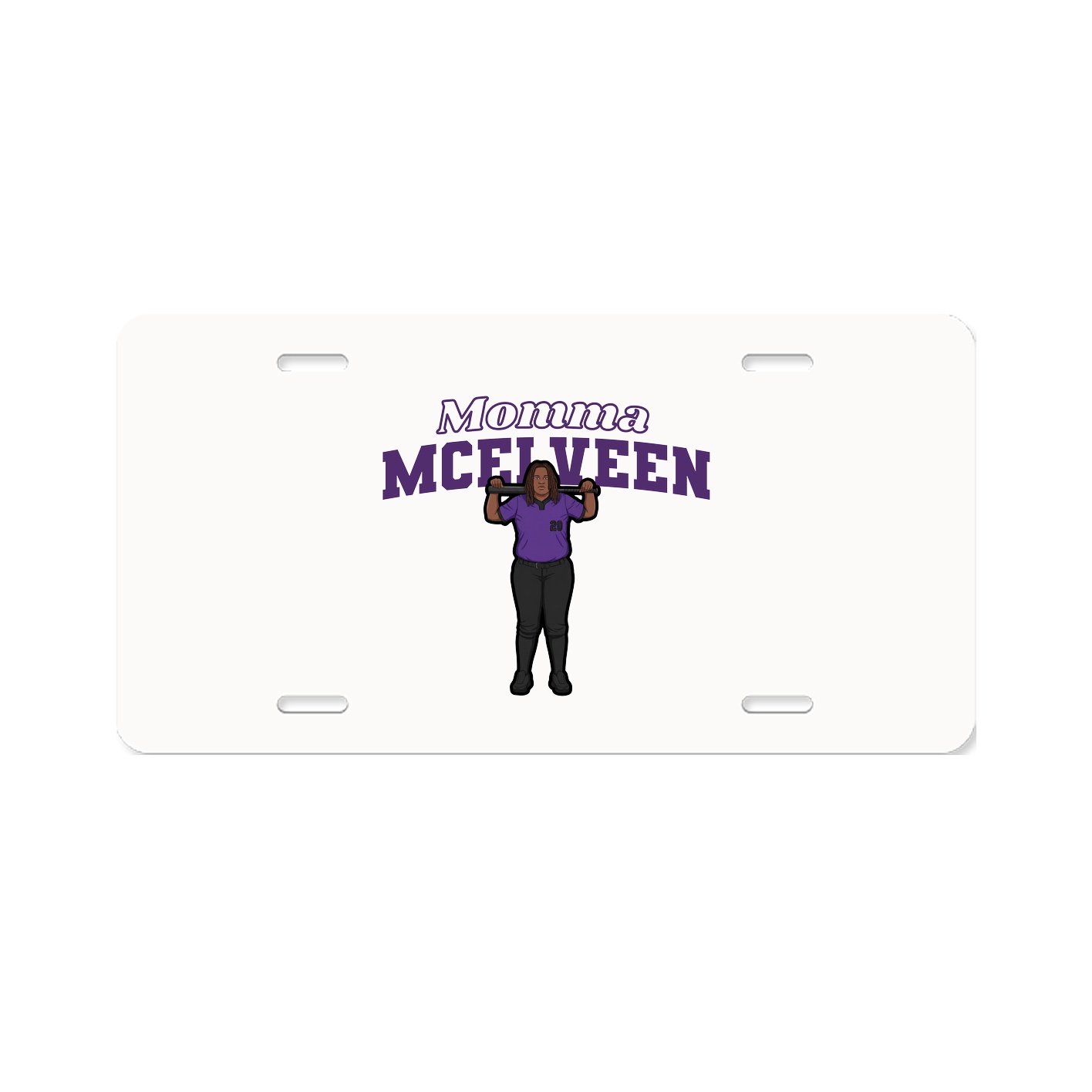 License Plate — Mothers Day Block in Classic