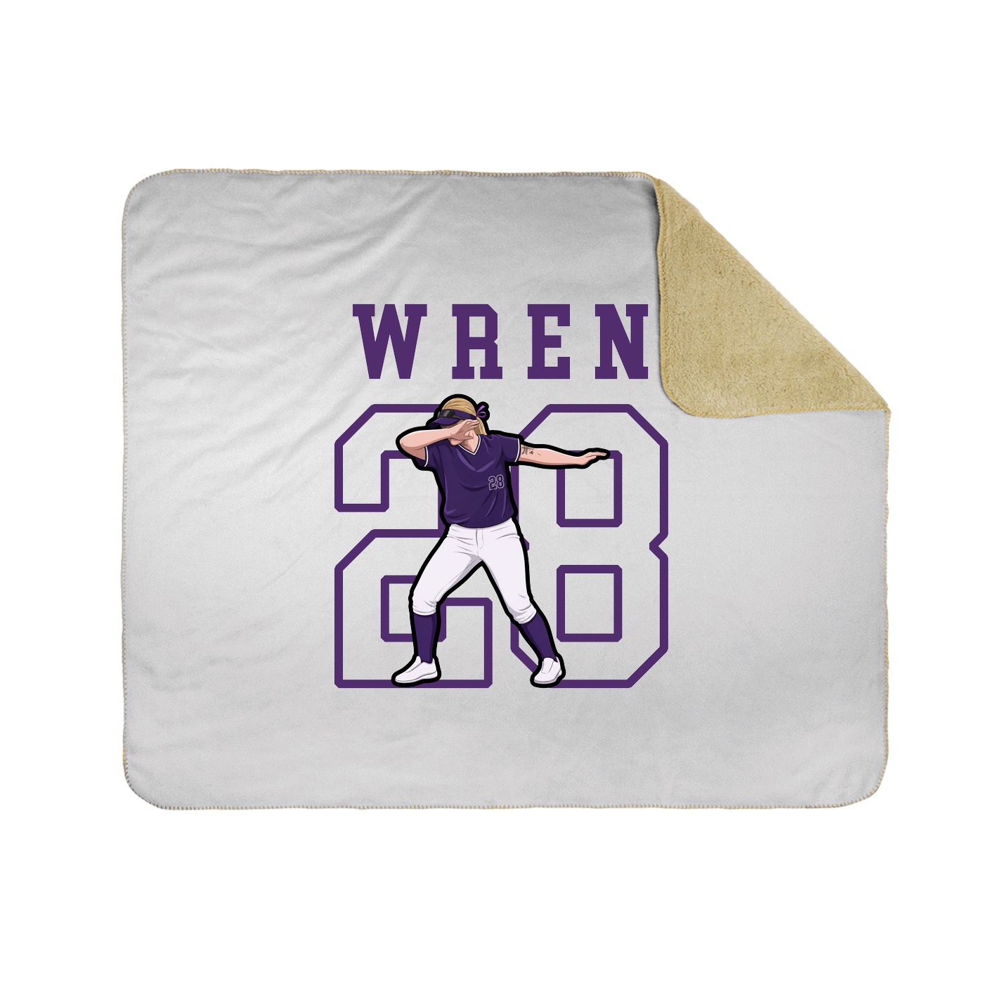Throw Blanket — Shirsey in White