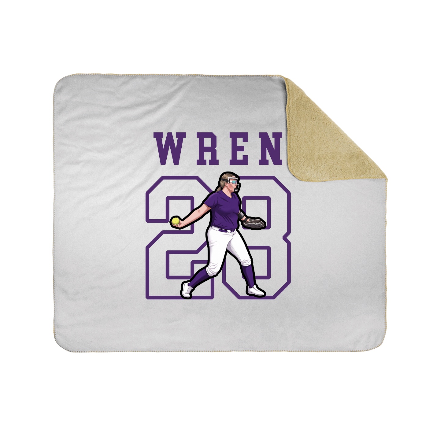 Throw Blanket — Shirsey in White