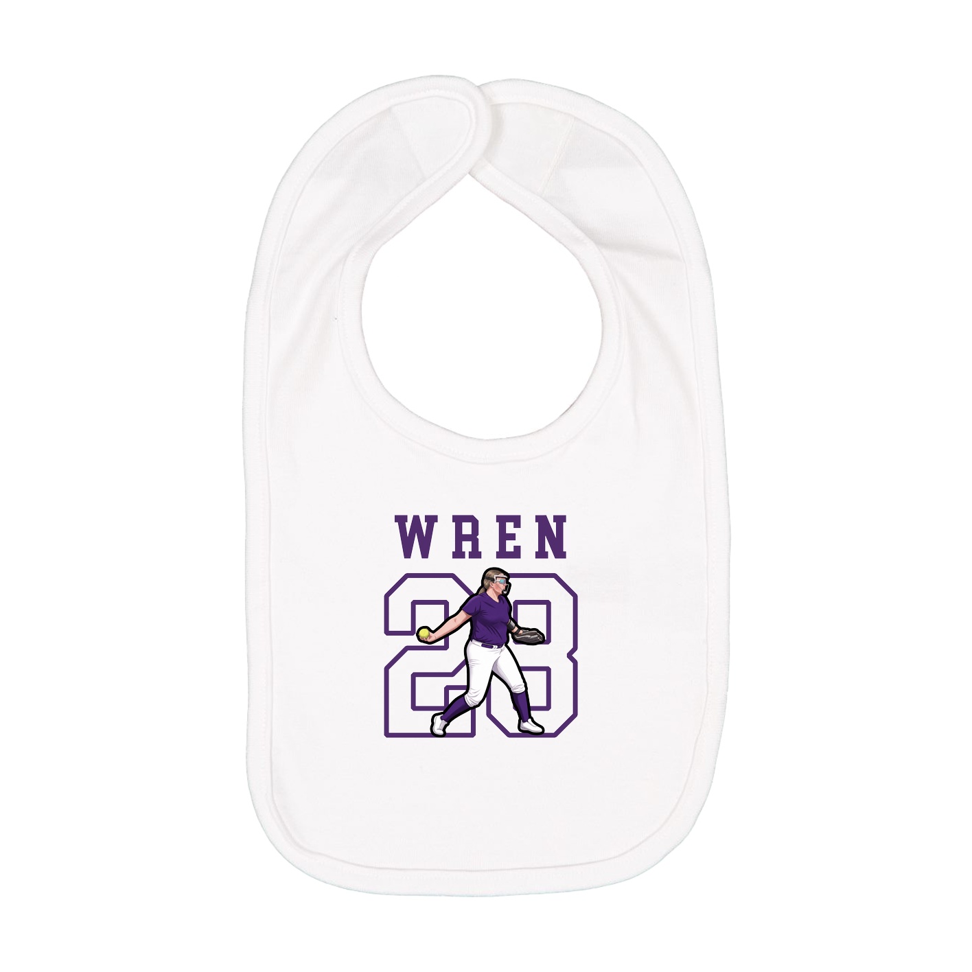 Infant Bib — Shirsey in White
