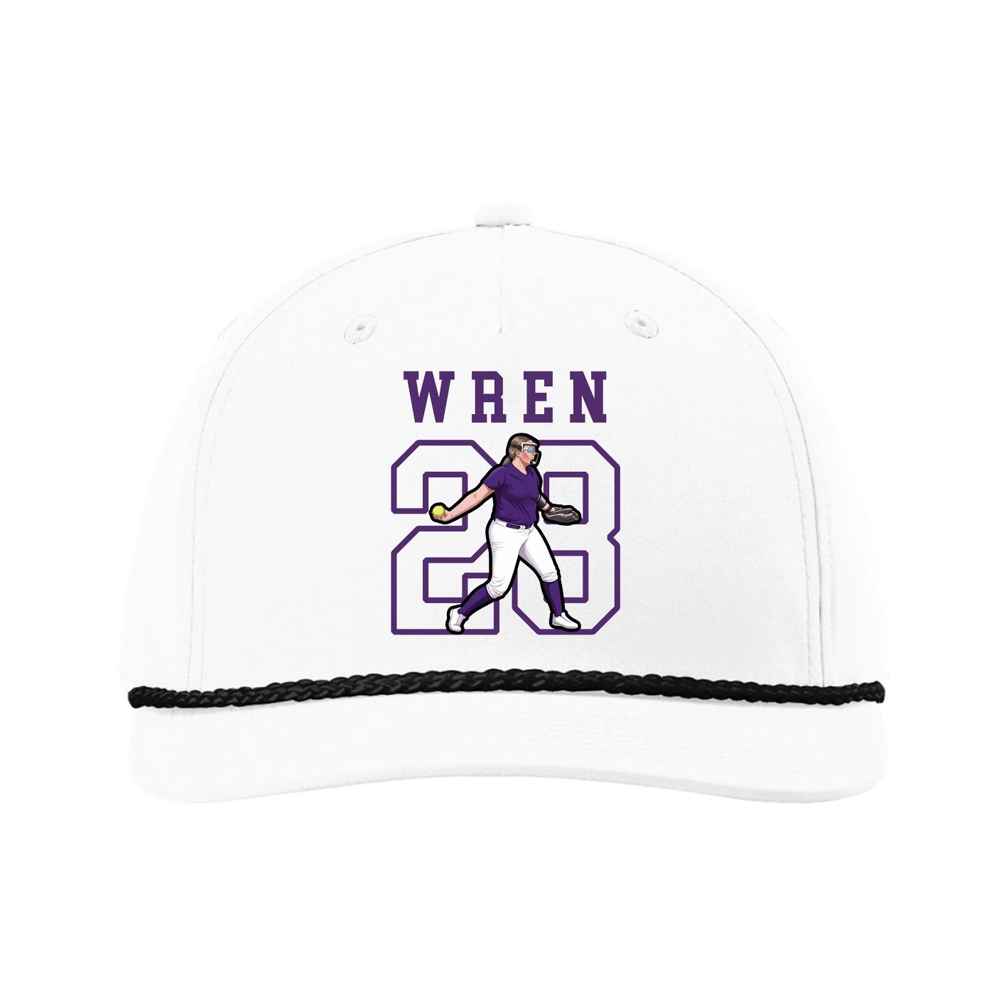 Five-Panel Classic Rope Cap — Shirsey in White